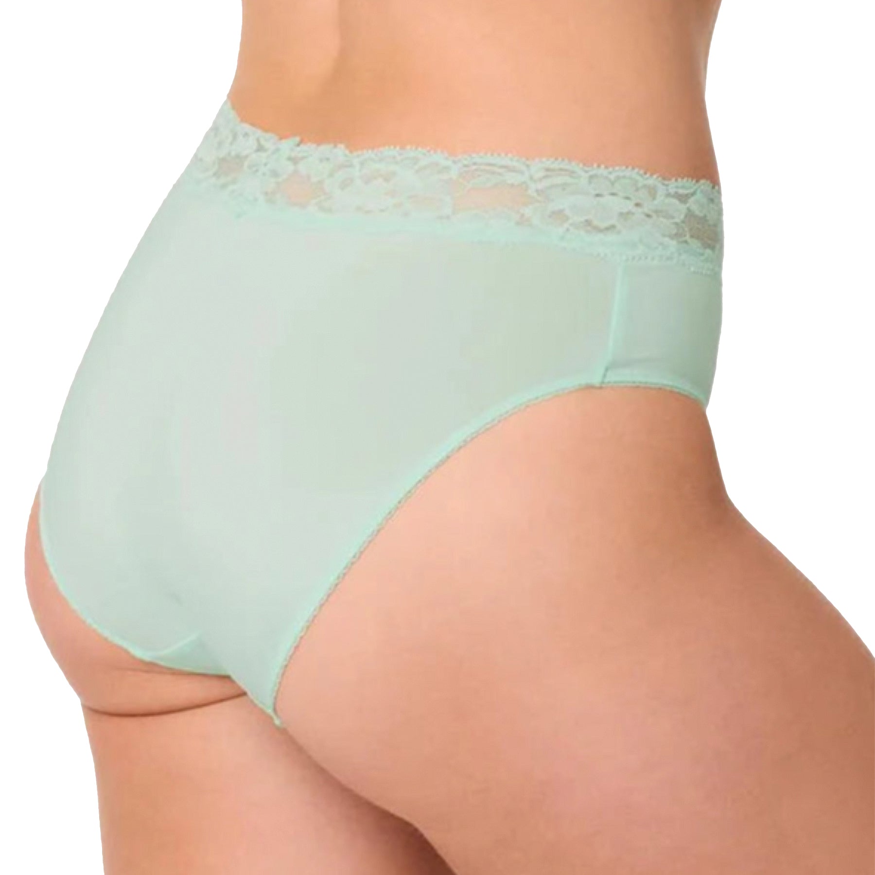 Montelle Essential High-Cut Brief 9004 Seafoam Back