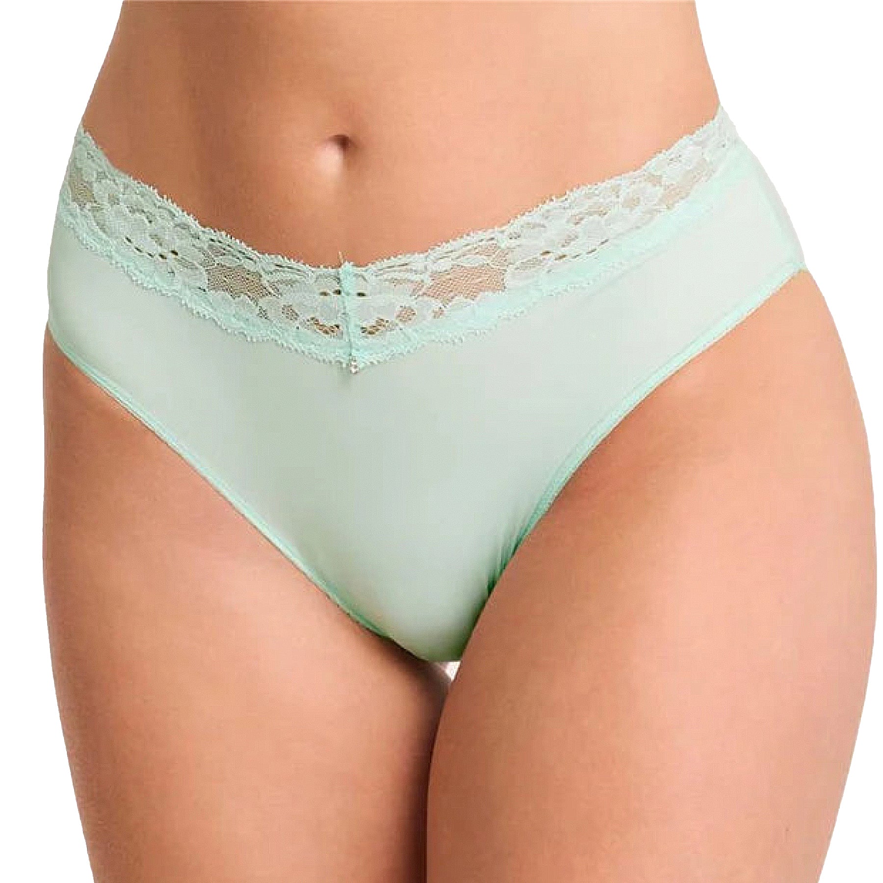 Montelle Essential High-Cut Brief 9004 Seafoam Front