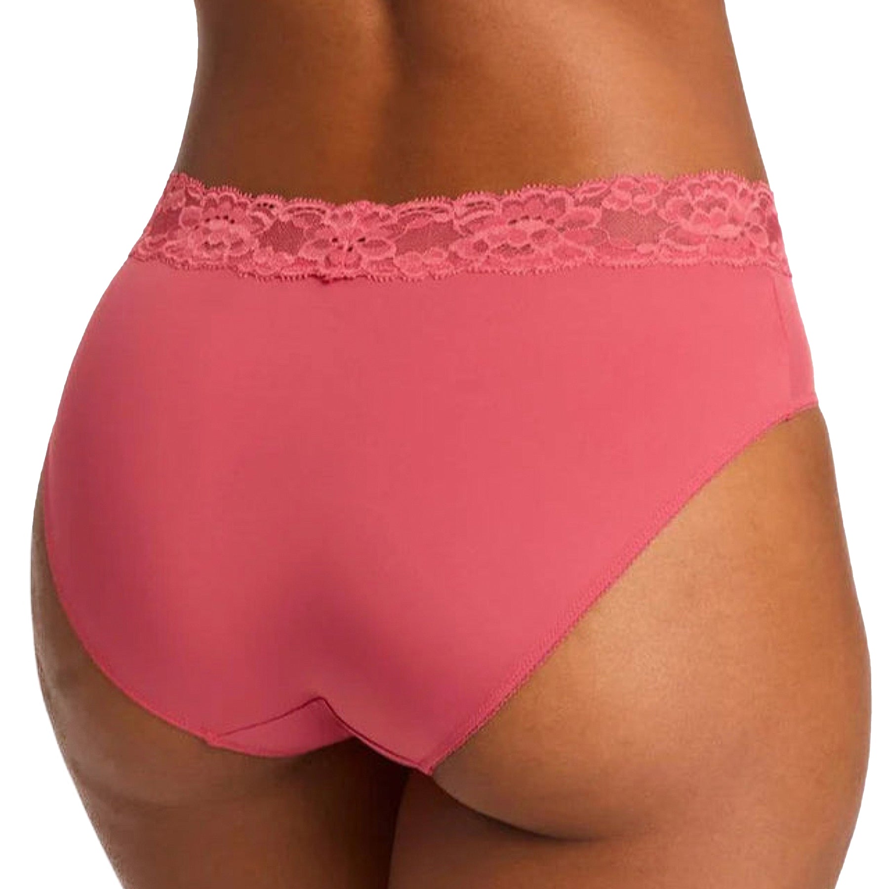 Montelle Essential High-Cut Brief 9004 Spiced Coral Back