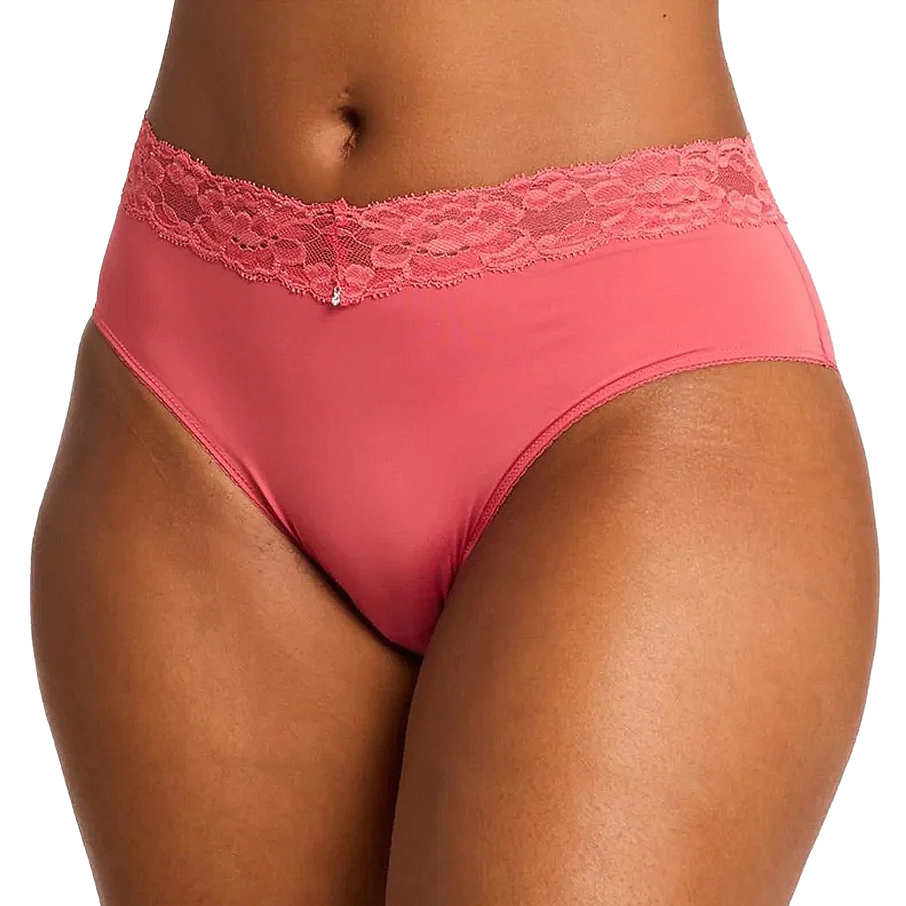 Montelle Essential High-Cut Brief 9004 Spiced Coral Front