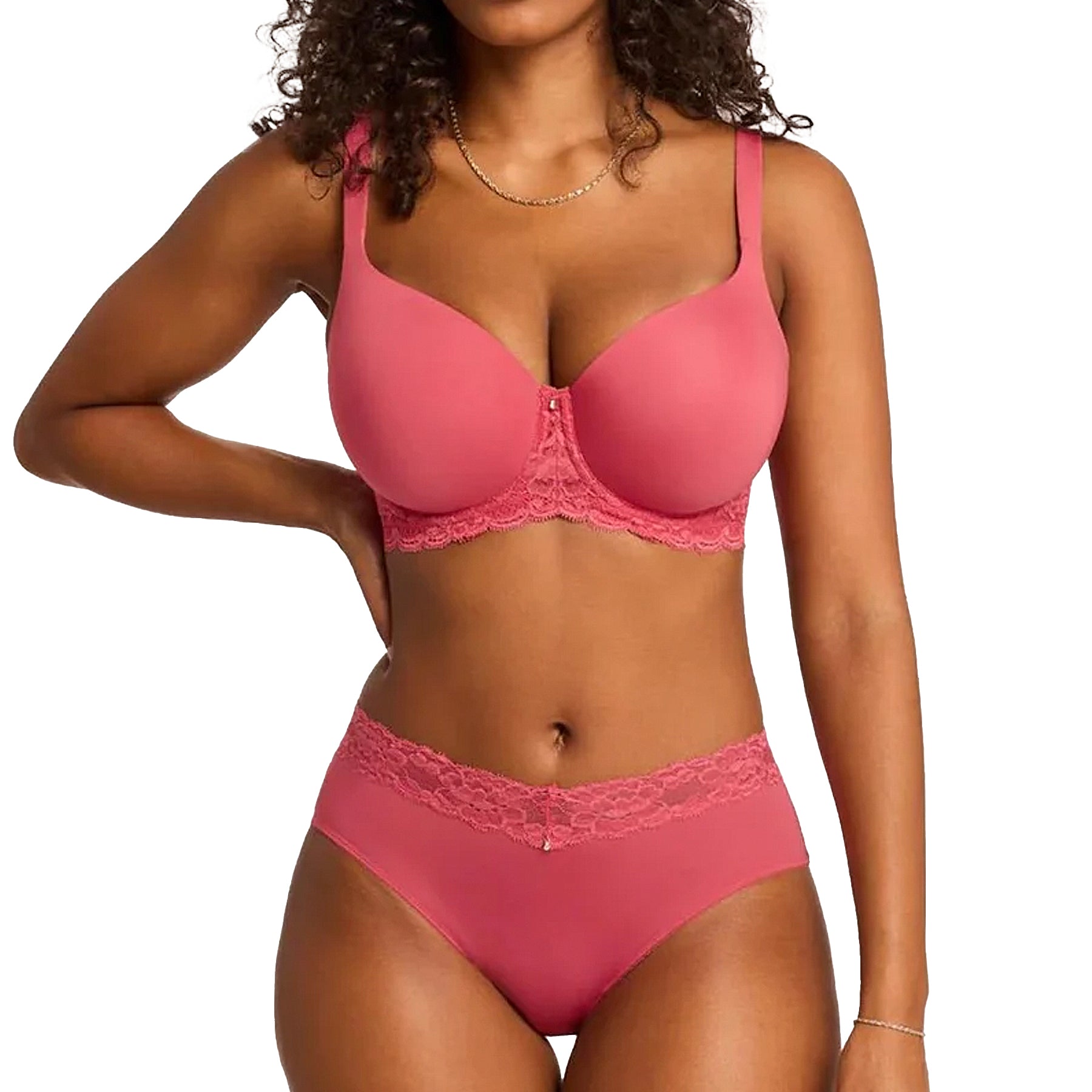 Montelle Essential High-Cut Brief 9004 Spiced Coral Set