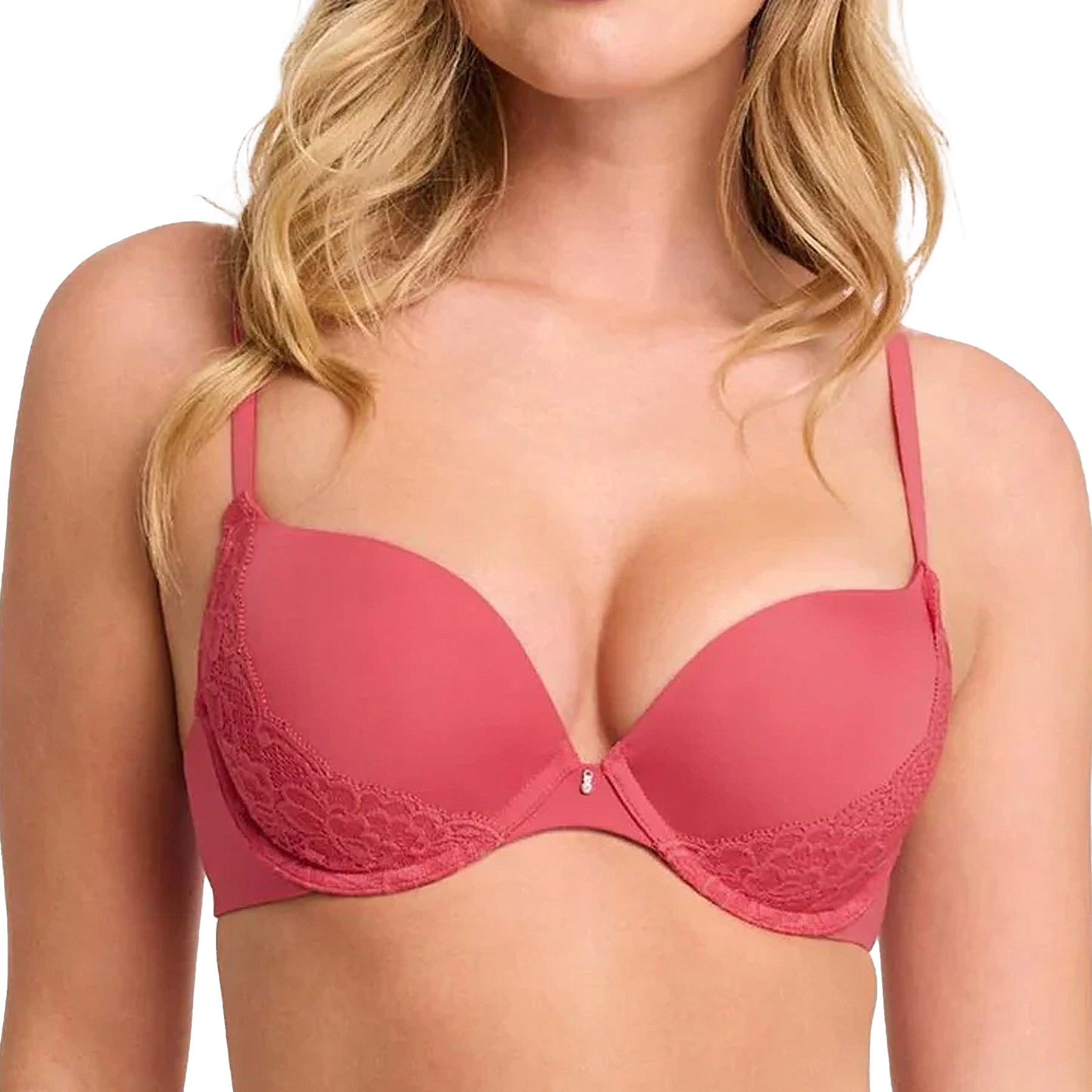 Montelle Allure Light Push-Up Bra 9316 Spiced Coral Front