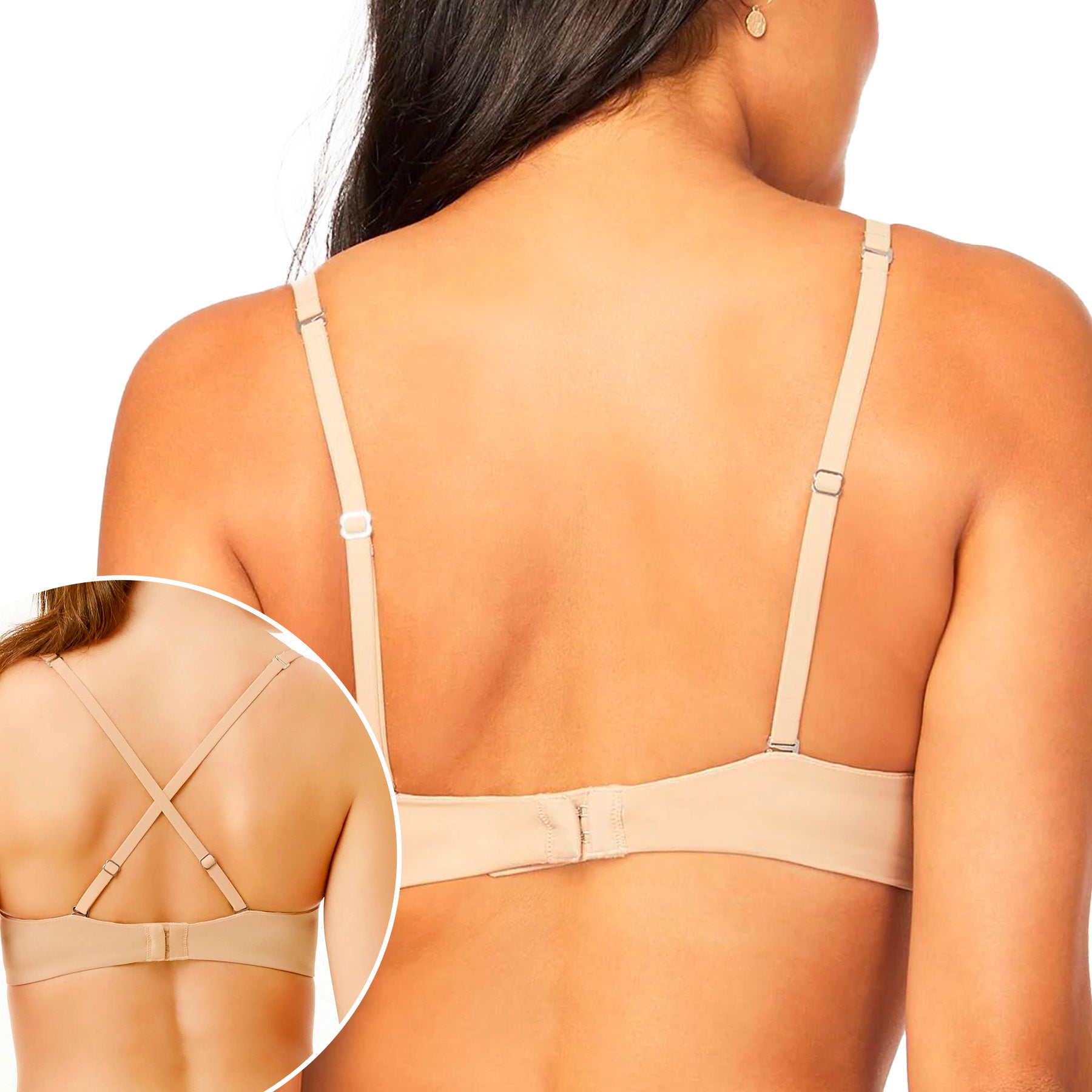 Montelle Wire Free T-Shirt Bra 9317 Sand/Sable Rear View