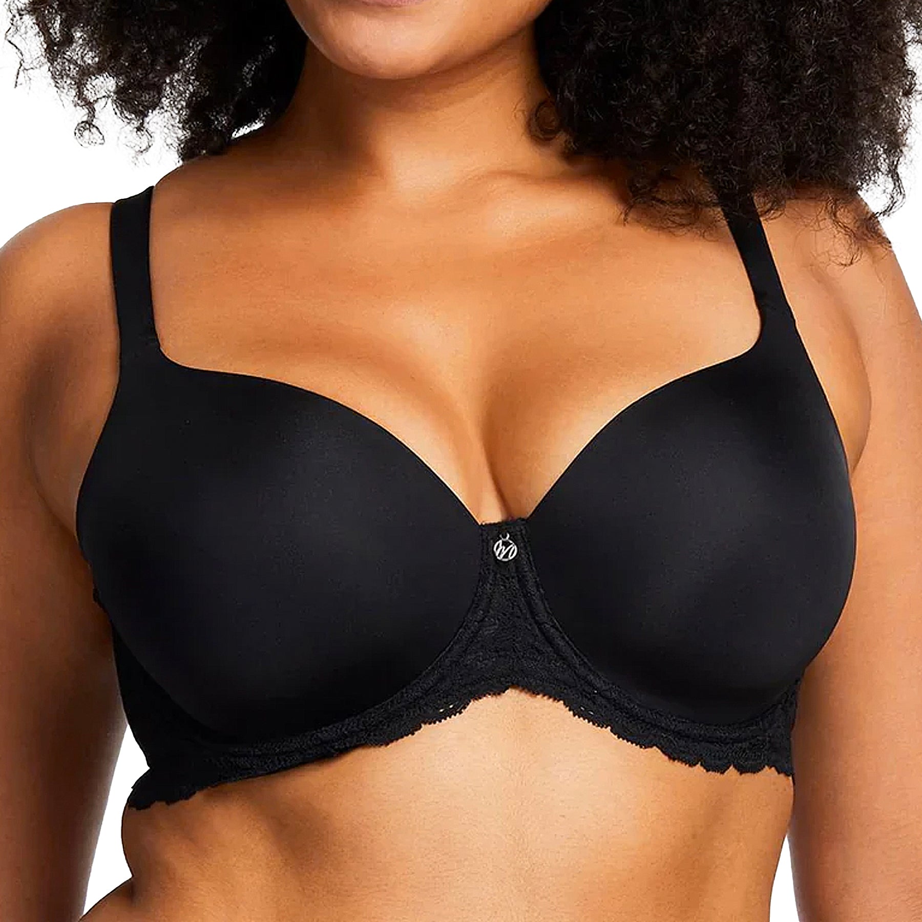 Montelle Pure Plus Full Cup T-Shirt Bra 9320 Black Front