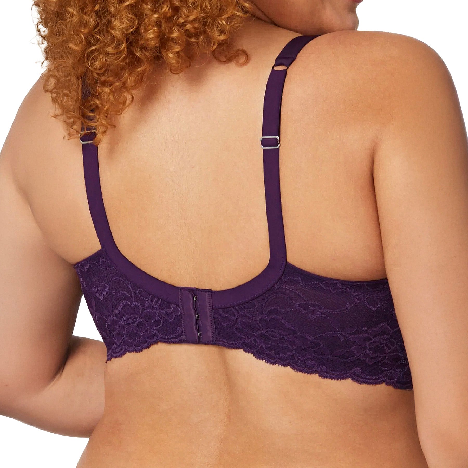 Montelle Pure Plus Full Cup T-Shirt Bra 9320 Purple Velvet Back