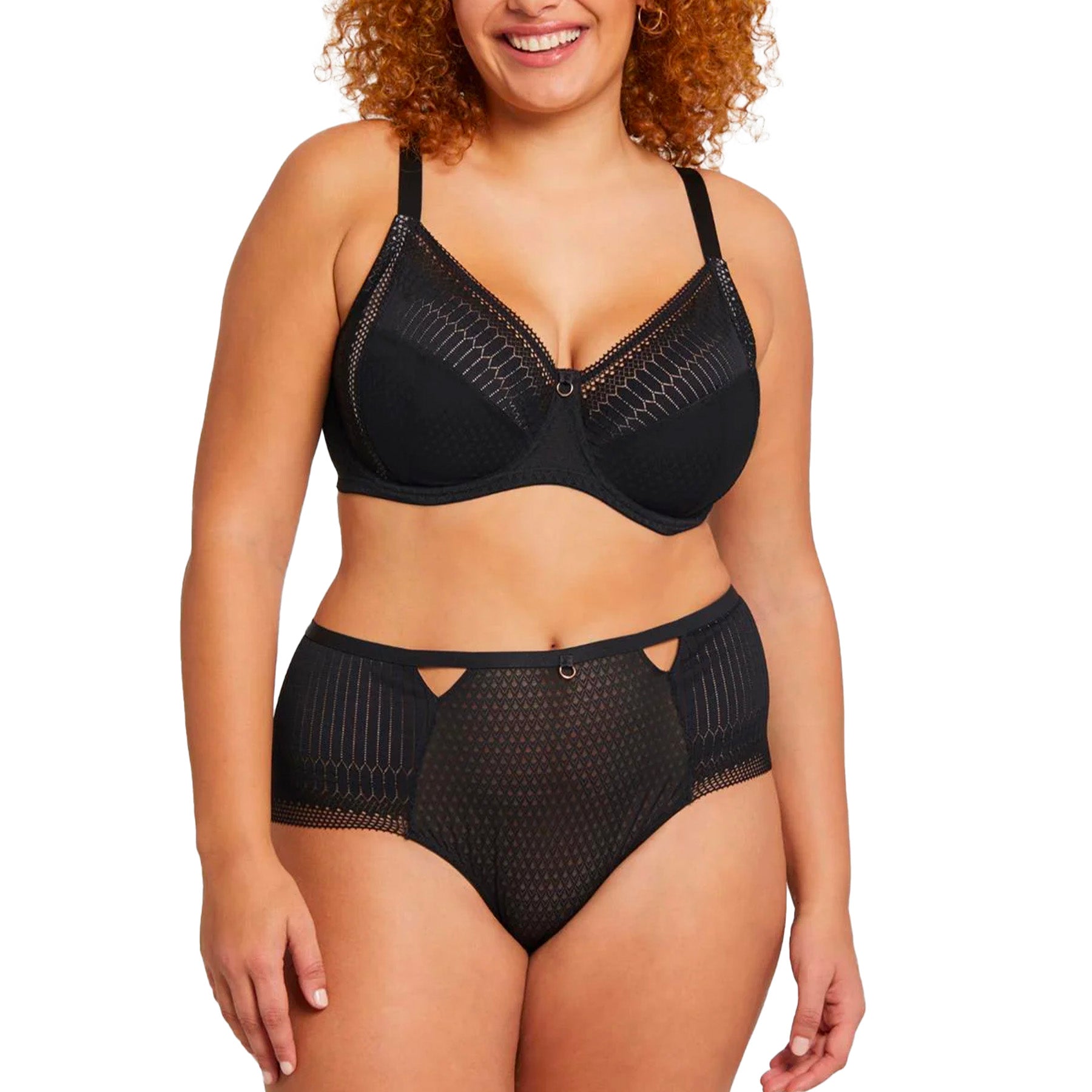 Montelle Simple Pleasures High Waist Brief 9543 Black Set