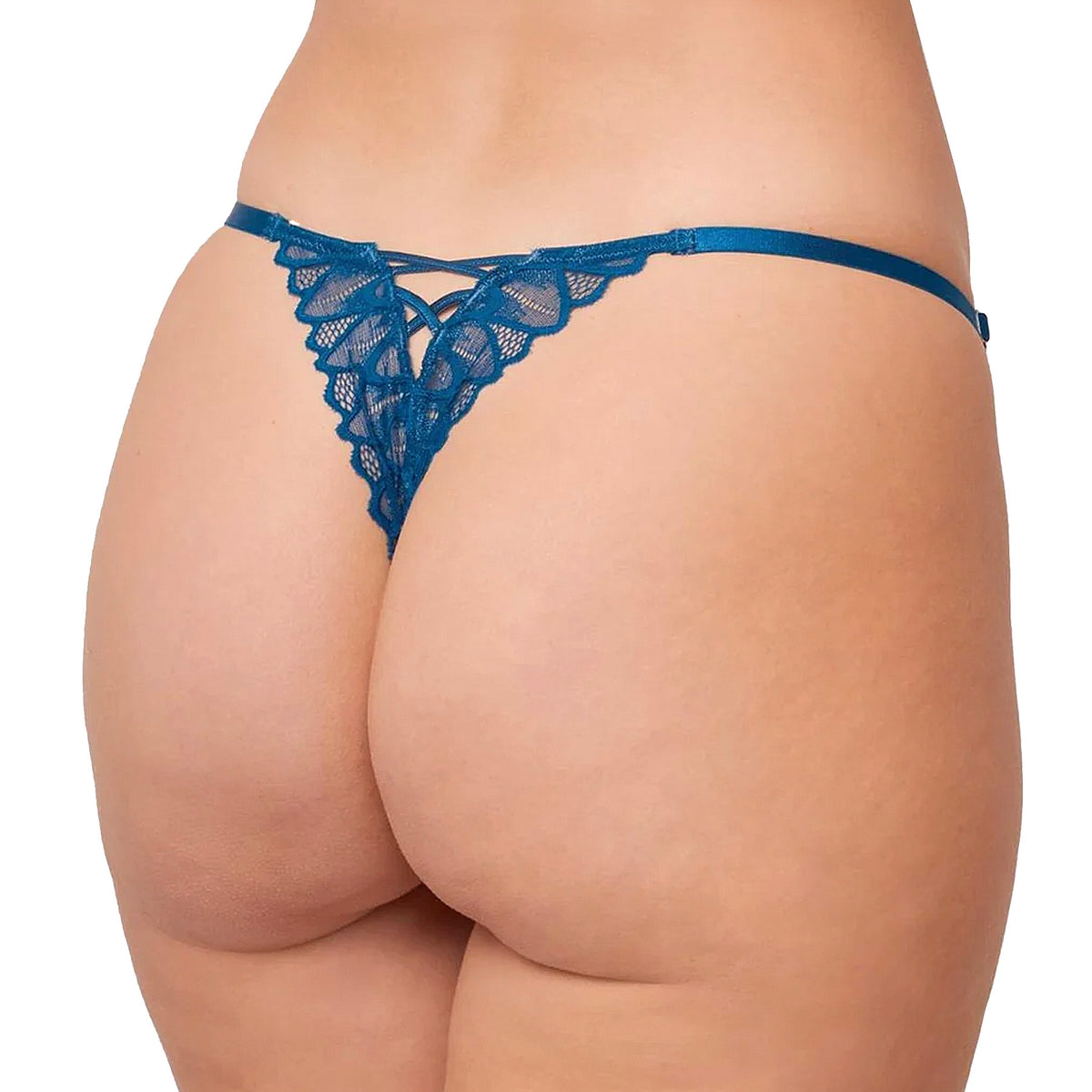 Montelle Lacy Thong 9344 Peacock Back