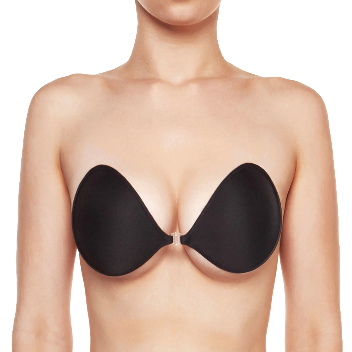 NuBra Feather Lite Adhesive Bra F700 Black Front