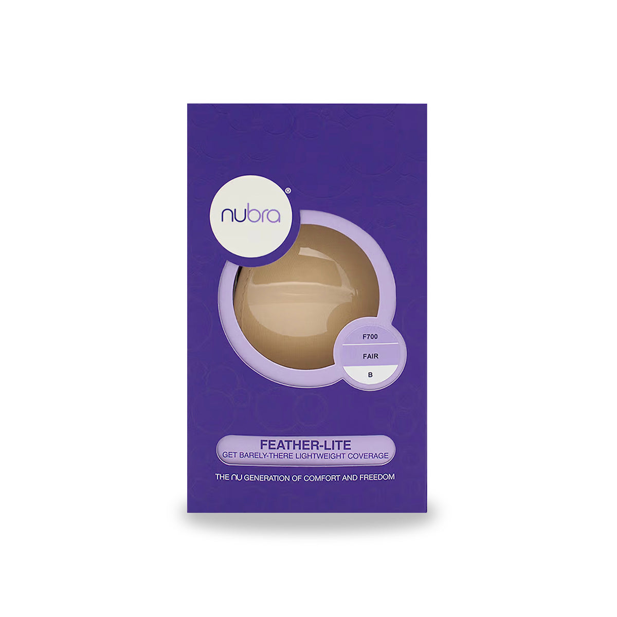 NuBra Feather Lite Adhesive Bra F700 Fair Box