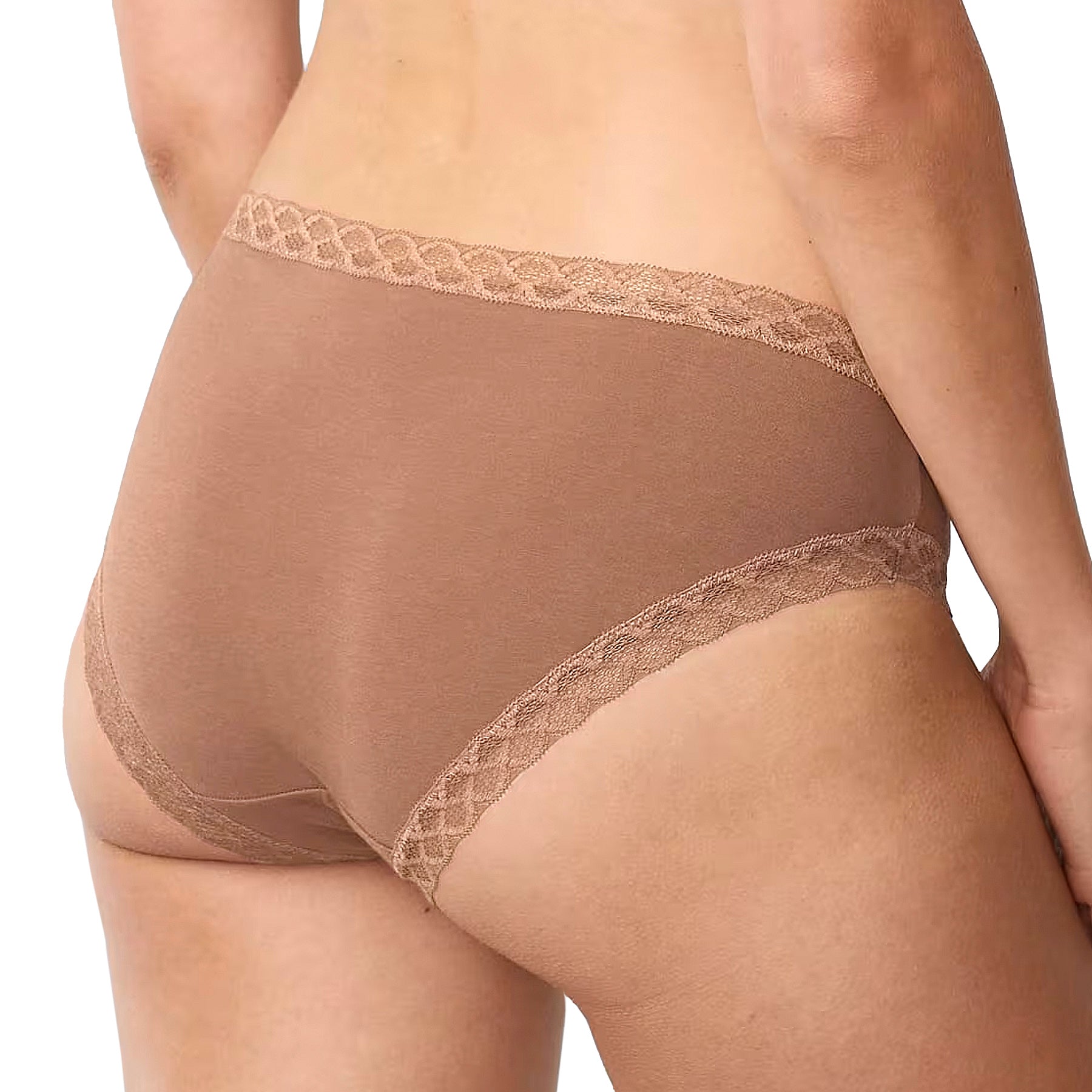 Natori Bliss Cotton Full Brief Panty 156058 Cinnamon Back