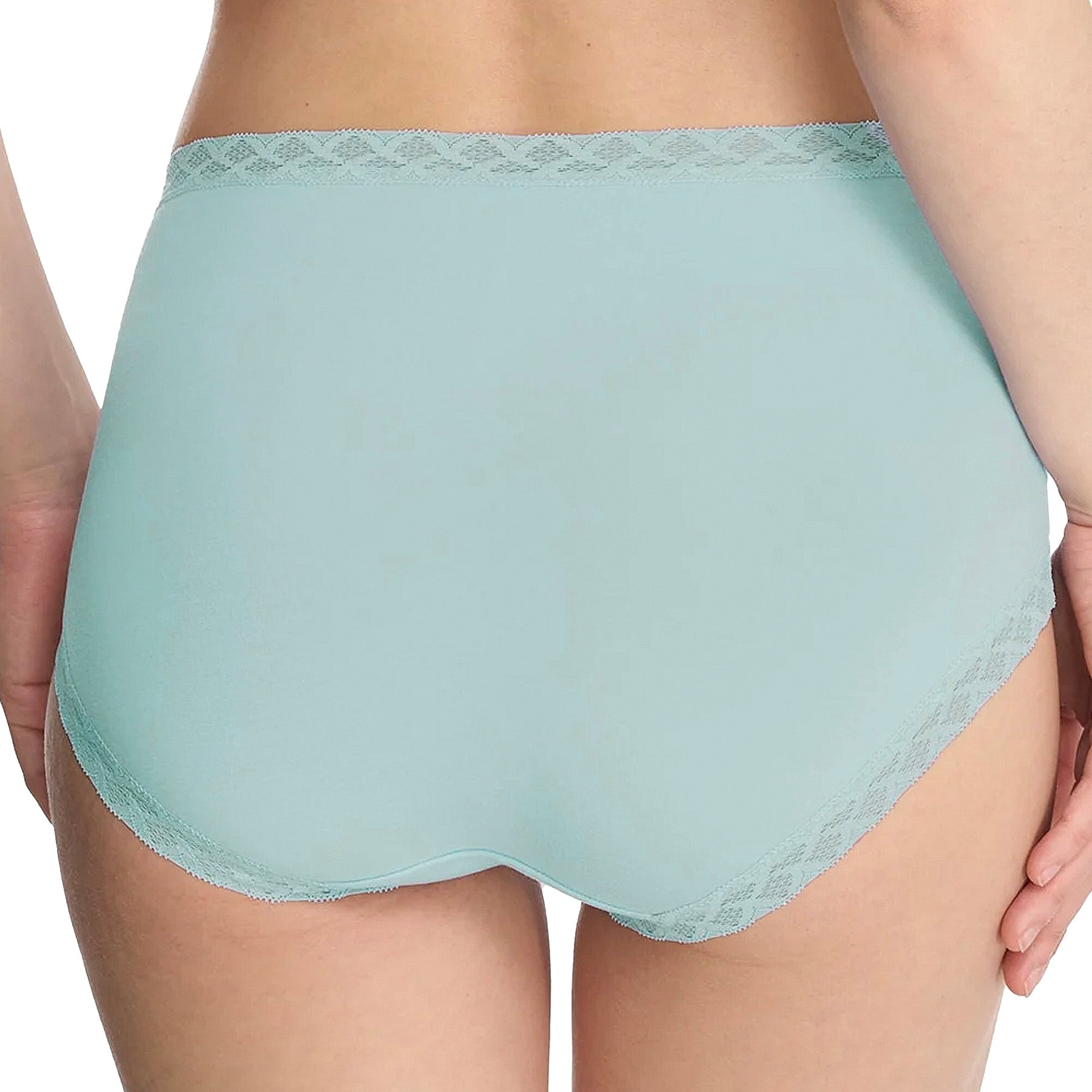 Natori Bliss Cotton Full Brief Panty 755058 Blue Meadow Back