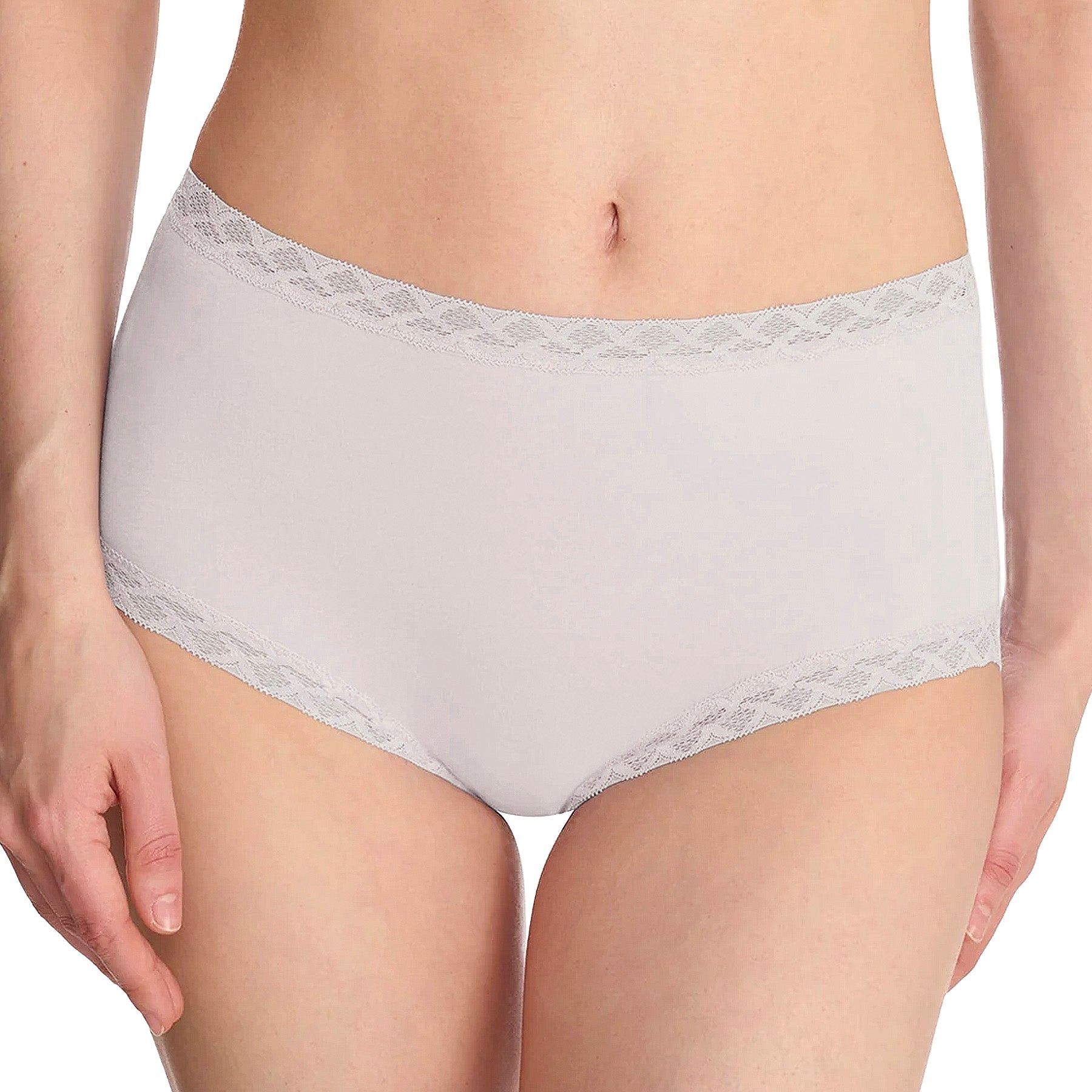 Natori Bliss Cotton Full Brief Panty 755058 Coconut Front