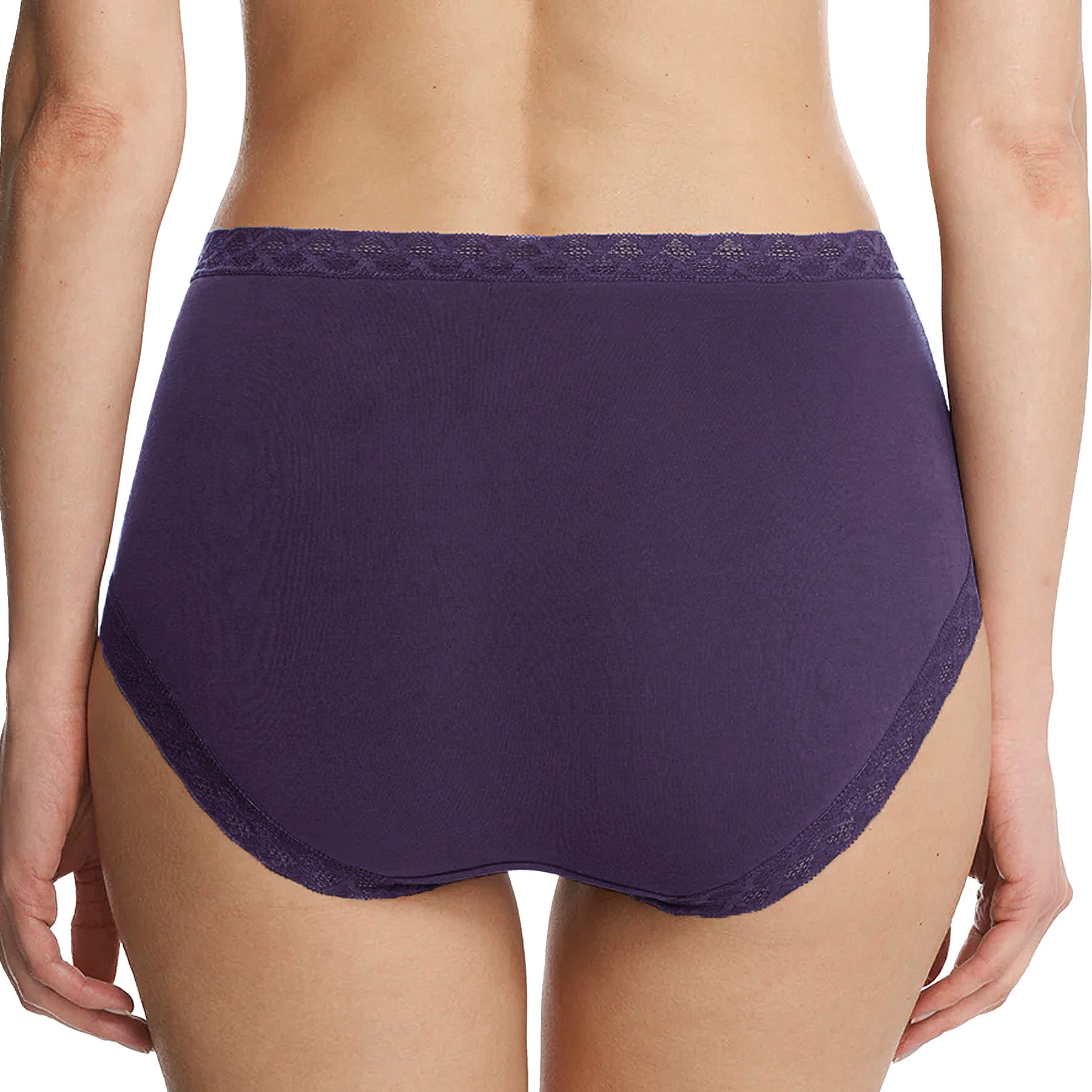 Natori Bliss Cotton Full Brief Panty 755058 Dark Wisteria Back