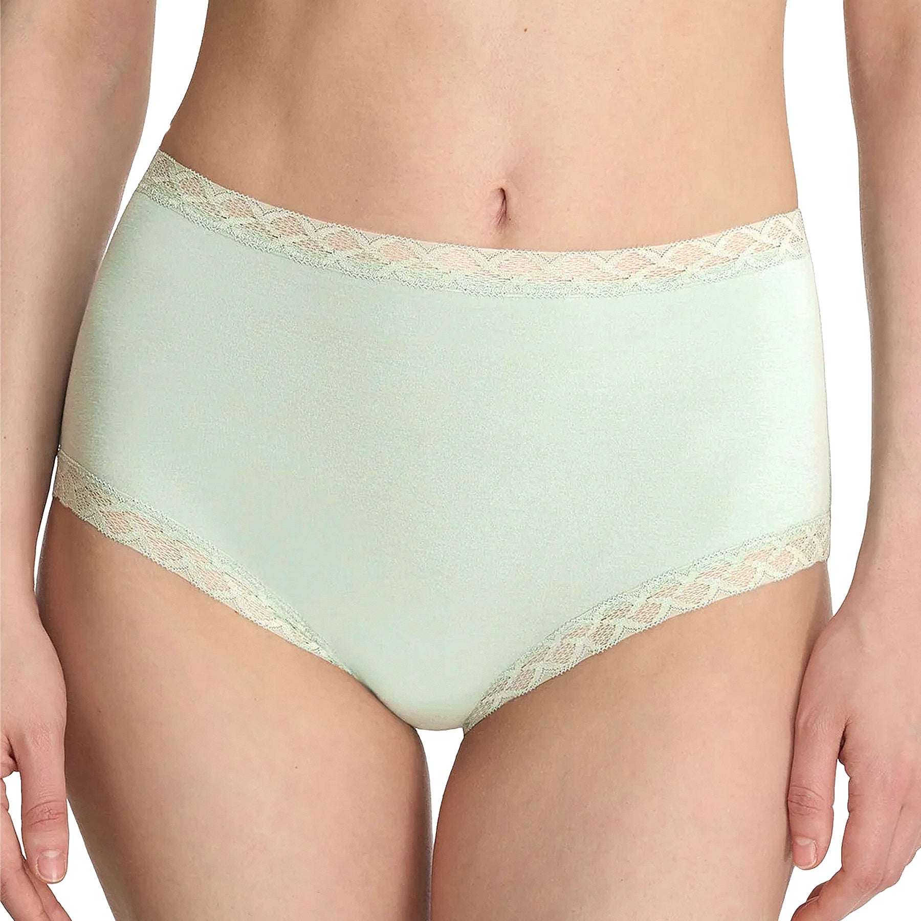 Natori Bliss Cotton Full Brief Panty 755058 Mild Mint Front