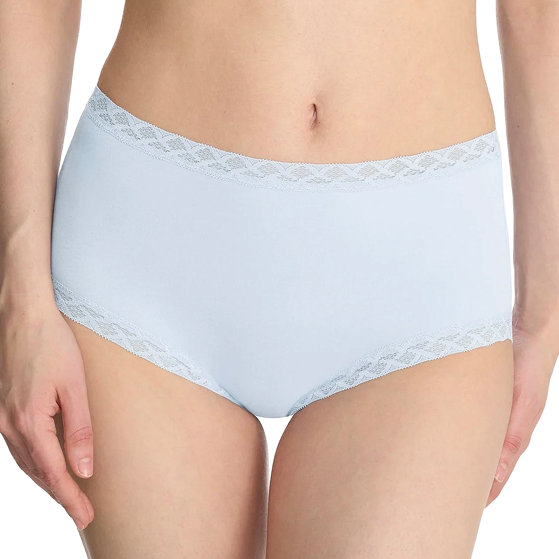 Natori Bliss Cotton Full Brief Panty 755058 Frosted Sky Front
