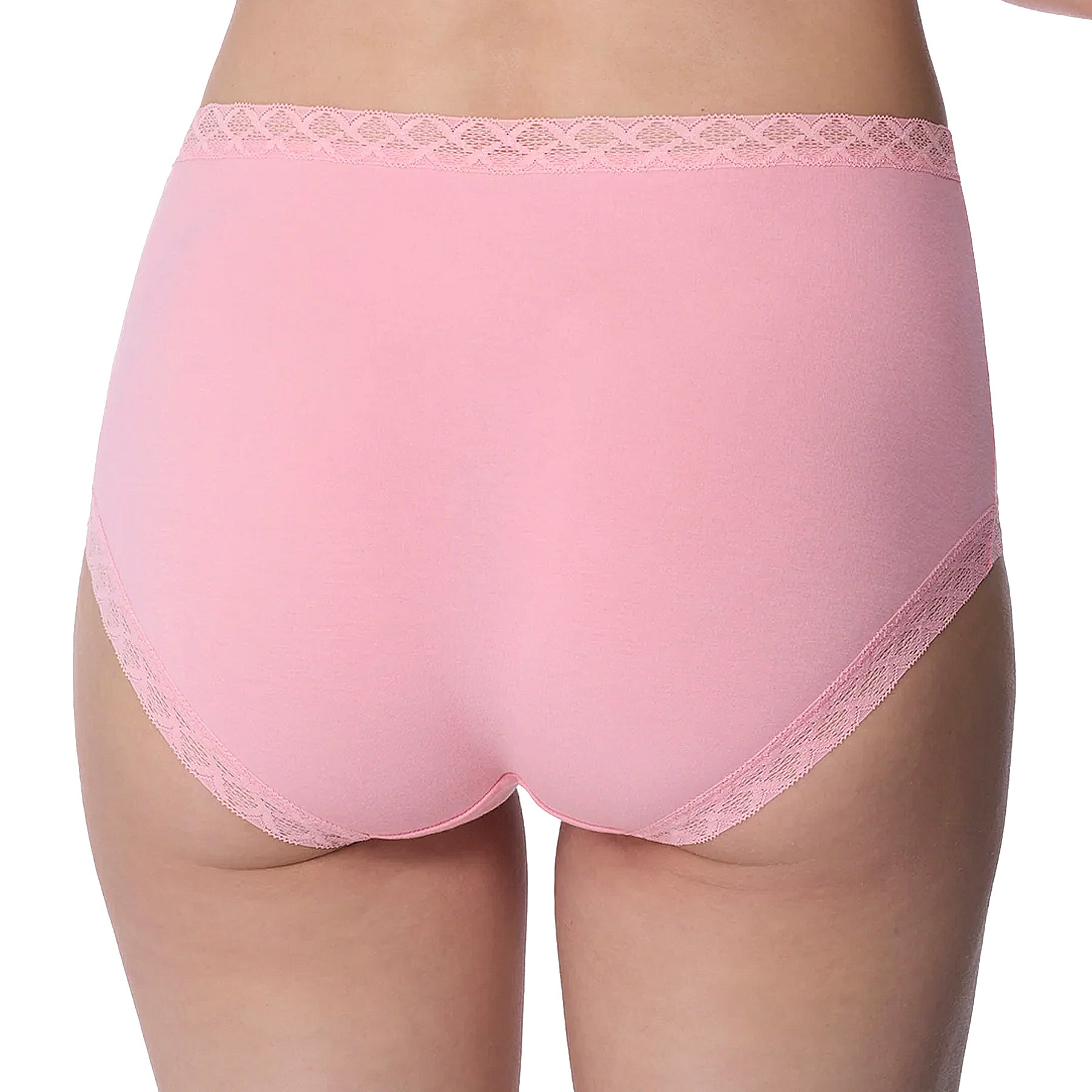 Natori Bliss Cotton Full Brief Panty 755058 Pink Nectar Back