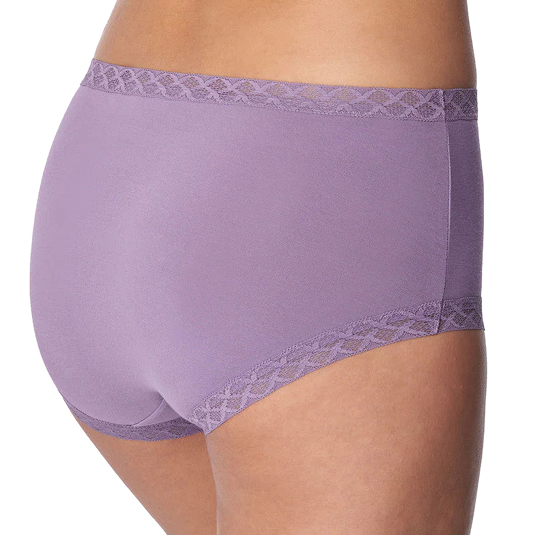 Natori Bliss Cotton Full Brief Panty 755058 Purple Haze Back