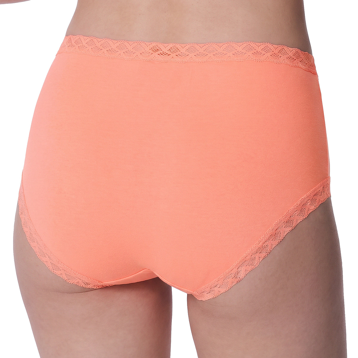 Natori Bliss Cotton Full Brief Panty 755058 Rosy Coral Back