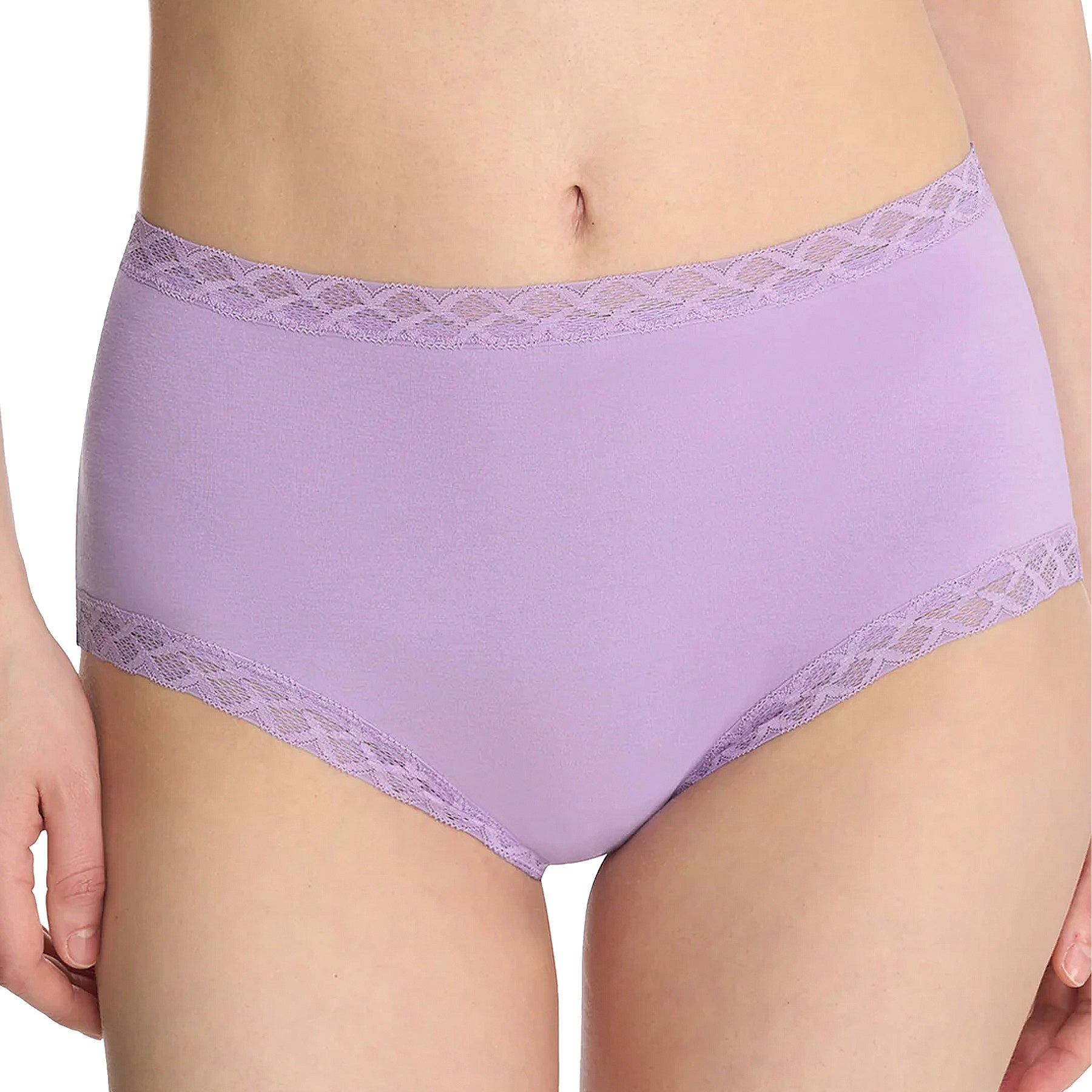 Natori Bliss Cotton Full Brief Panty 755058 Sweet Violet Front