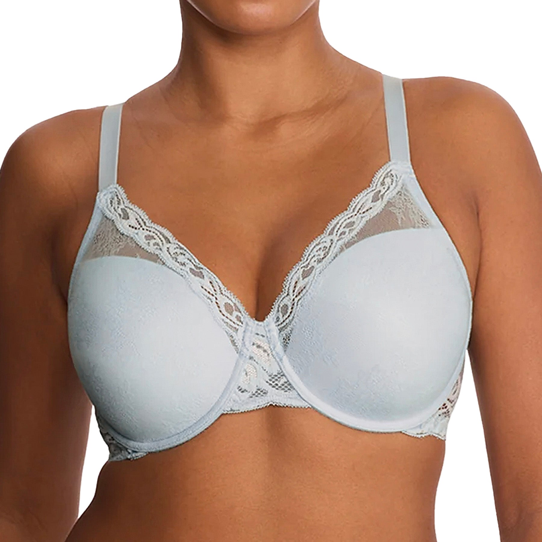 Natori Feathers Full Figure Contour Underwire Bra 741299 Frosted Sky Front