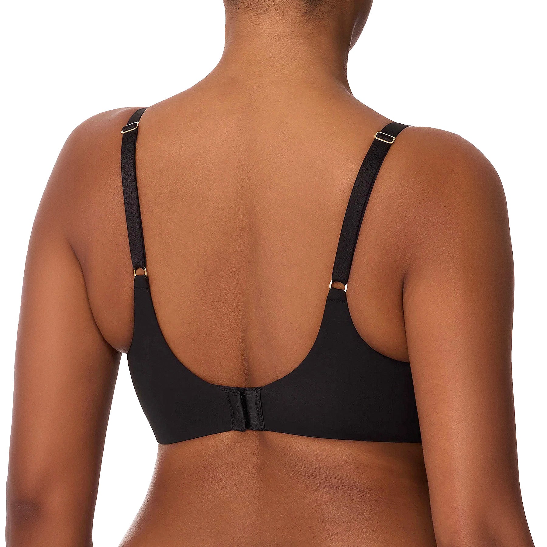 Natori Love Lace Full Coverage Plunge T-Shirt Bra 731351 Black Back