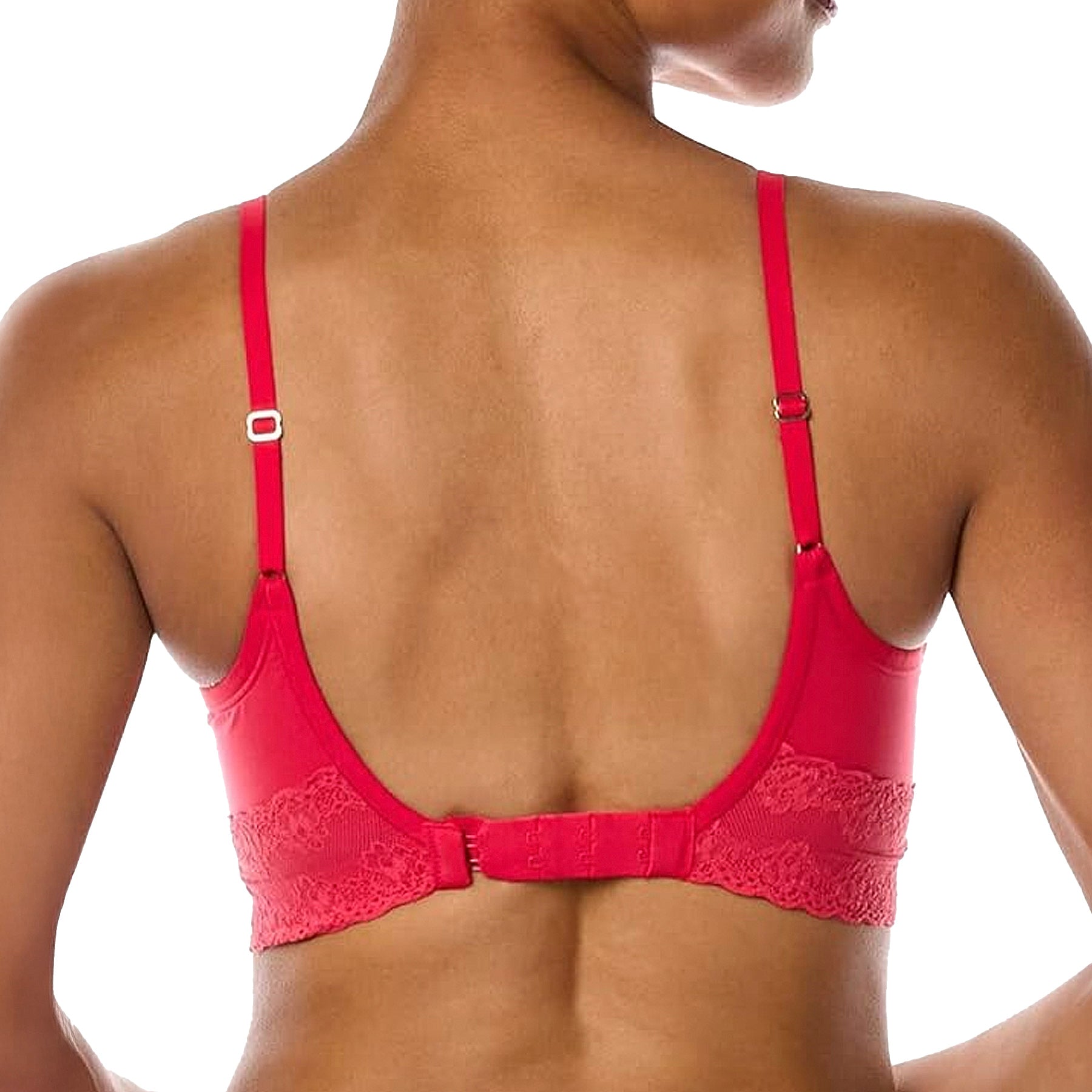 Natori Bliss Perfection Contour Soft Cup Bra 723154 Sunset Coral Back