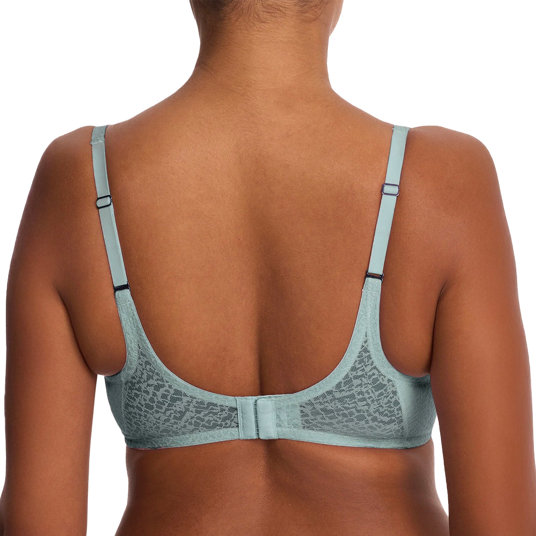 Natori Pretty Smooth Full Fit Underwire Bra 731318 Blue Meadow Back