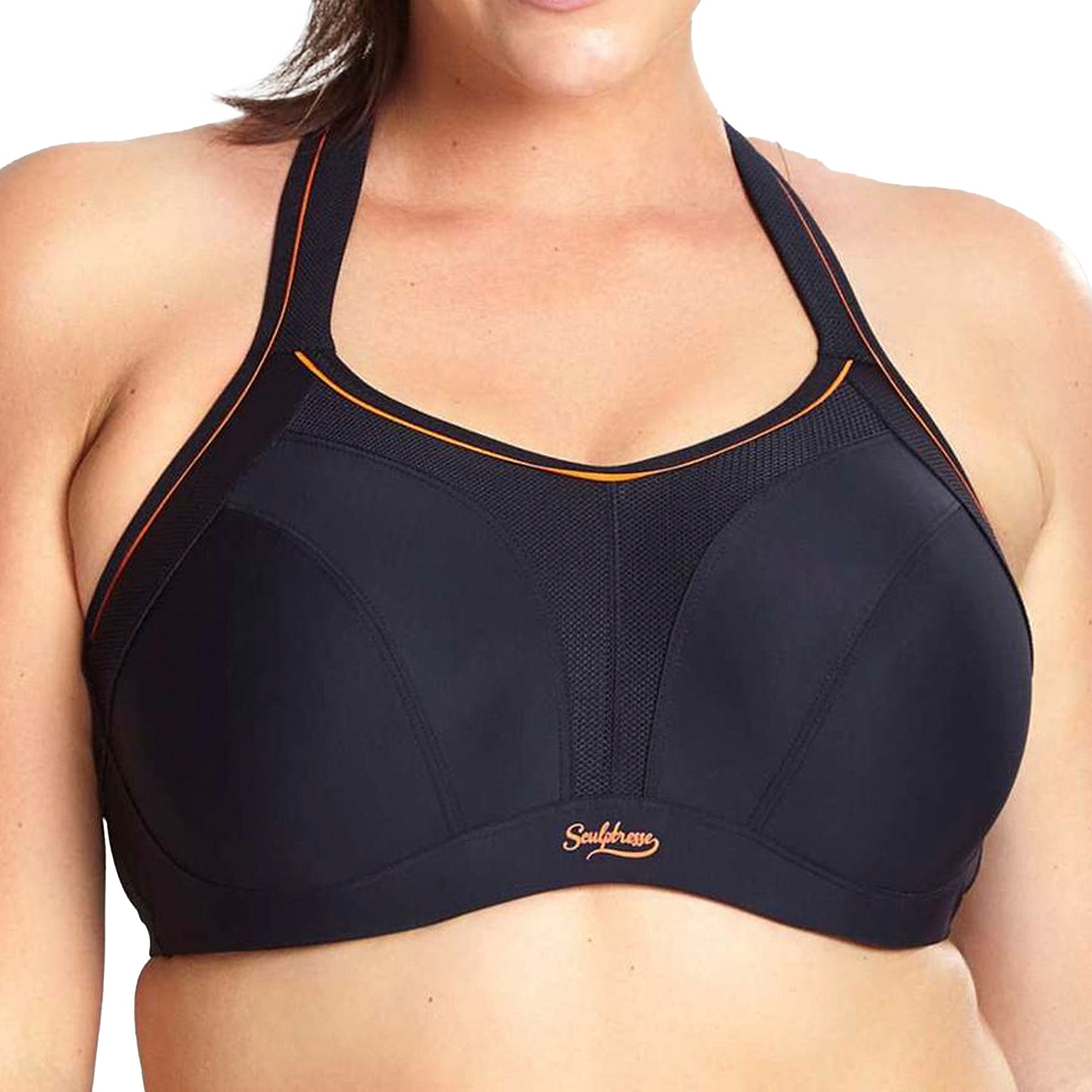 Panache Sculptresse Non Padded Sports Bra 9441 Black Front