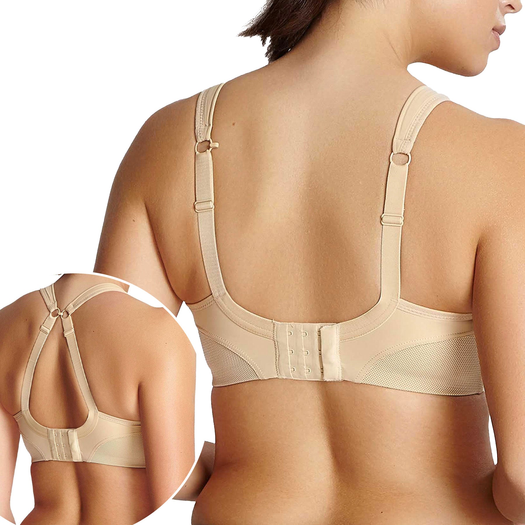 Panache Non Wired Sports Bra 7341 Latte Back