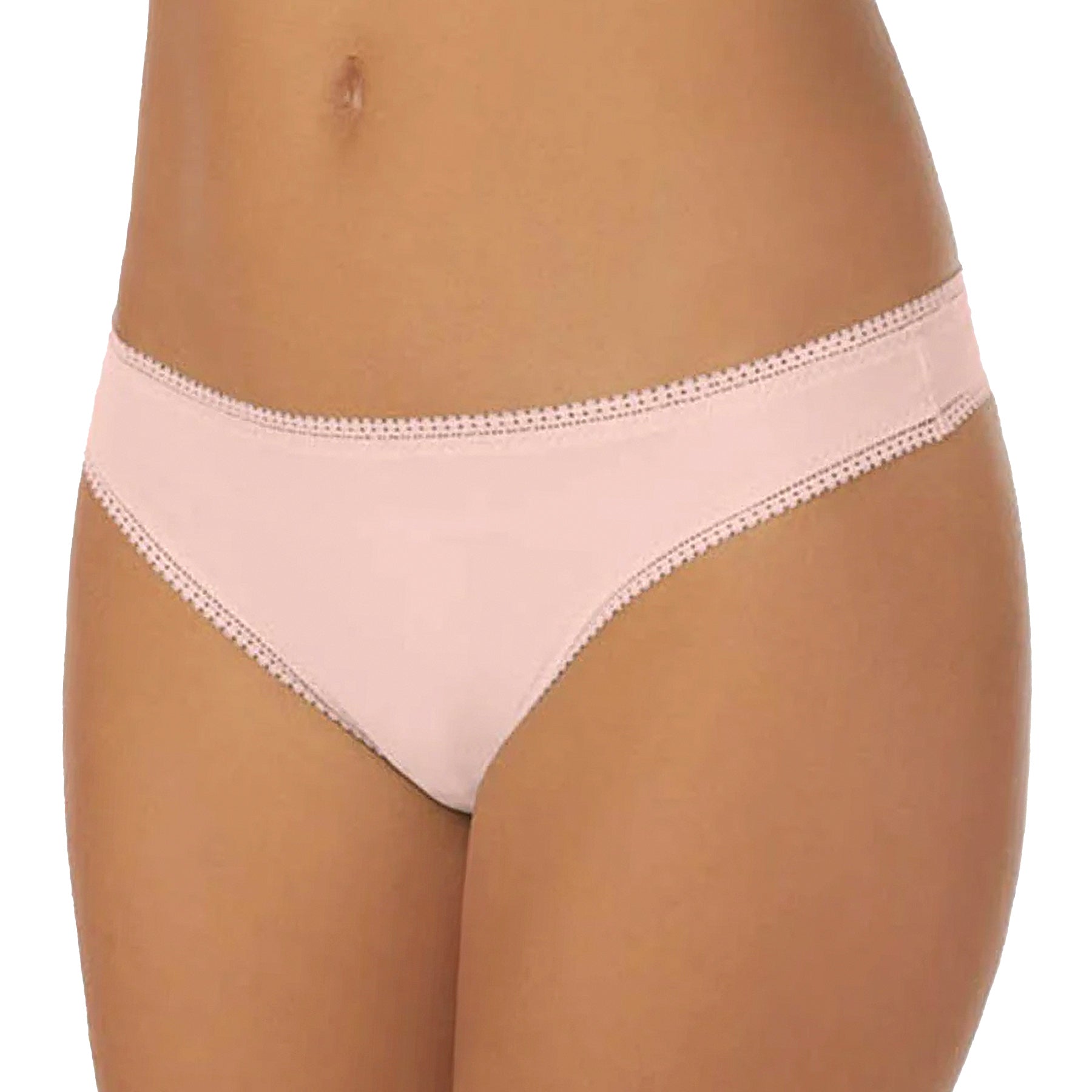 OnGossamer Cabana Cotton Hip Bikini 1402 Light Pink Front