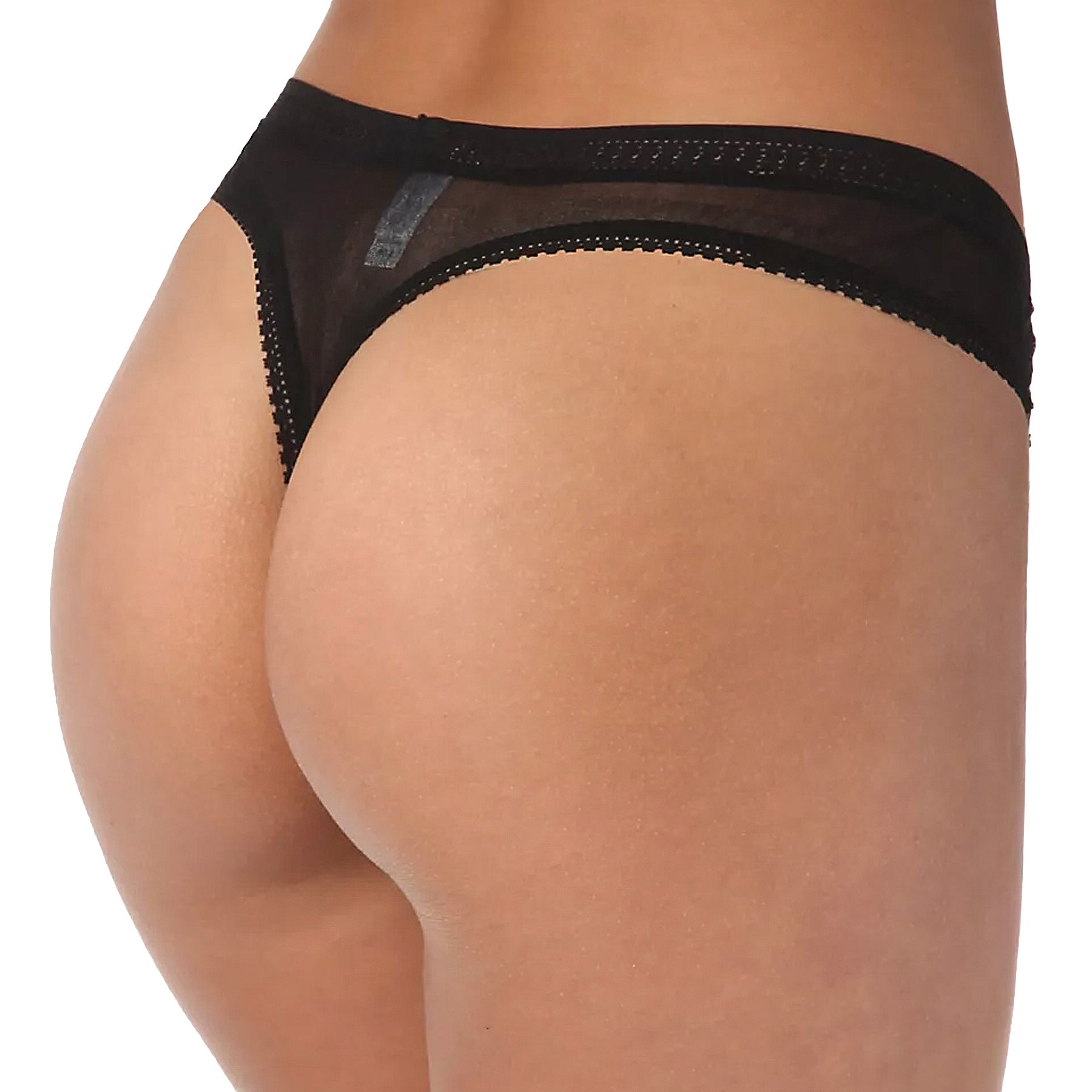 OnGossamer Hi Cut Thong 022958 Black Back