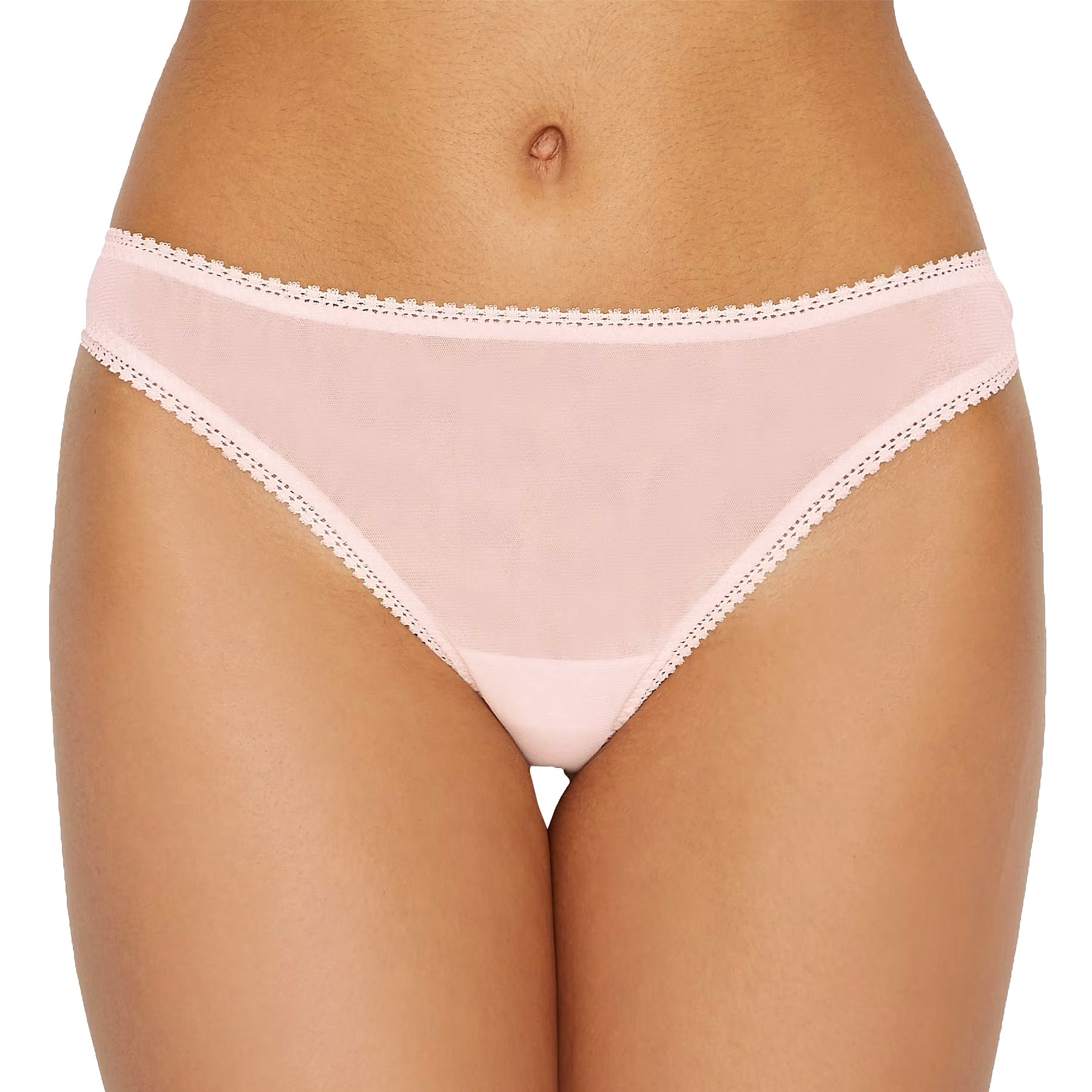 OnGossamer Mesh Hip G Thong 3512 Mauve Chalk Front