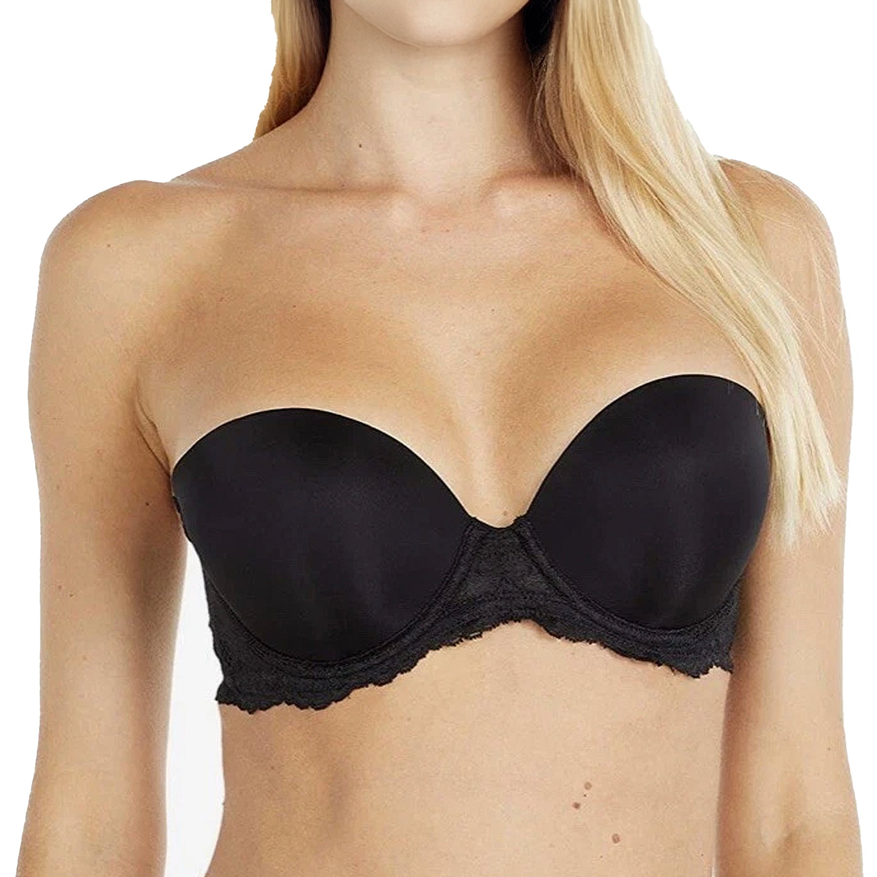 OnGossamer Strapless 3411 Bra Black Front