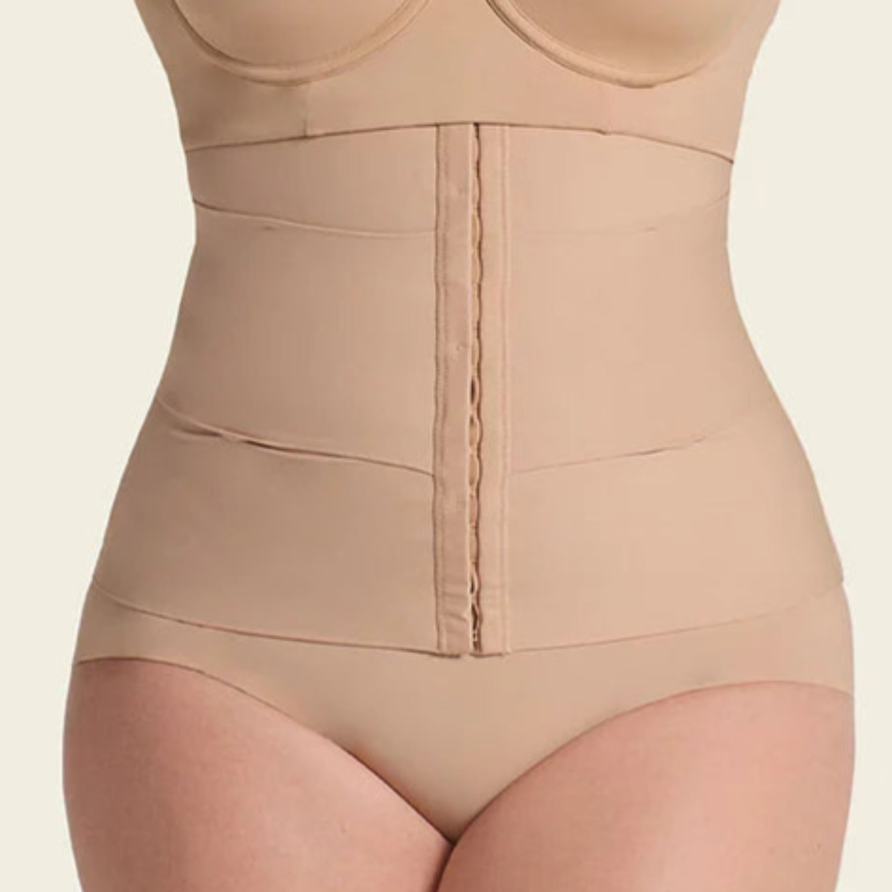 Leonisa 3-Belt Waist Cincher with Lumbar Support E15792 -Brown