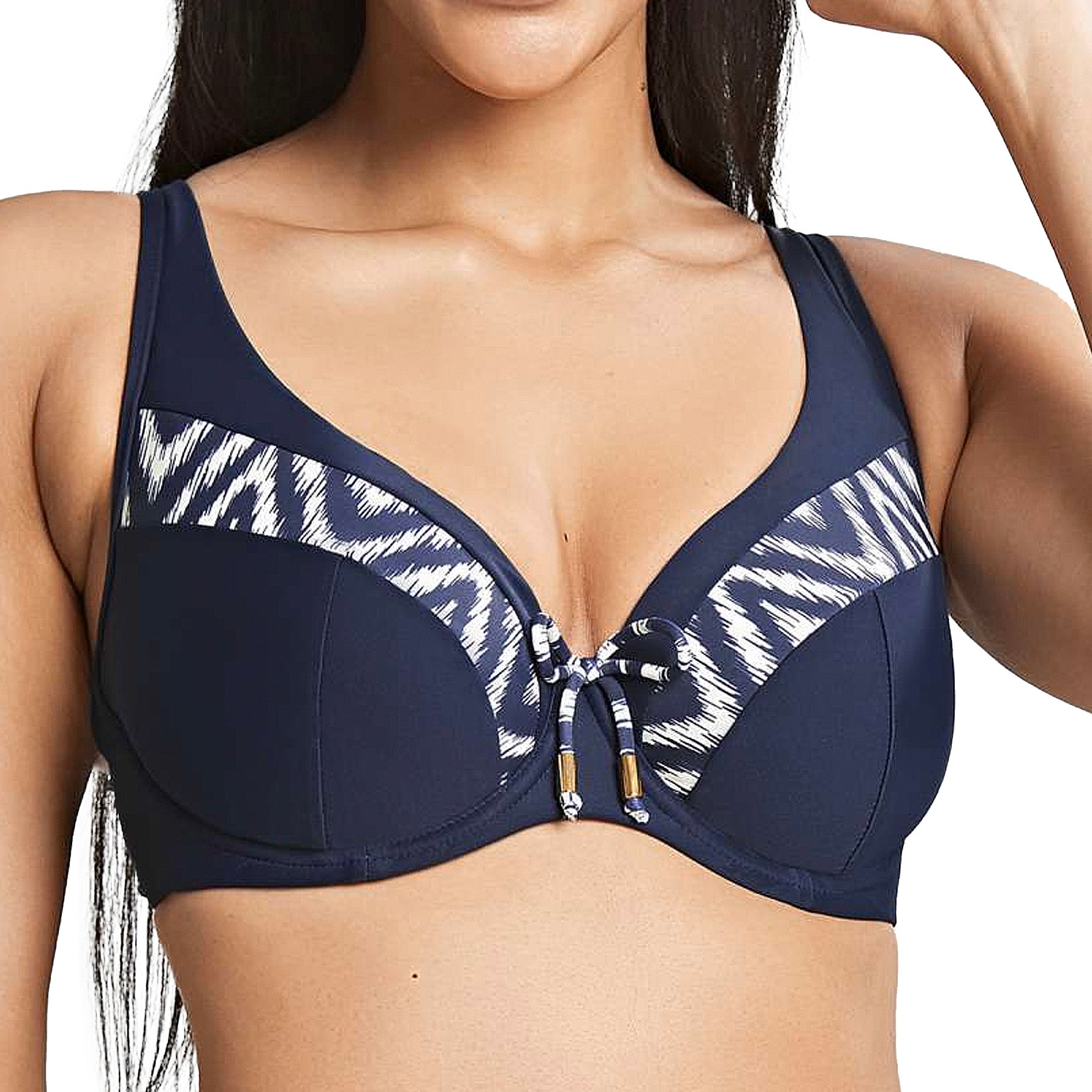 Panache Oceana Plunge Bikini SW1544 Navy Front