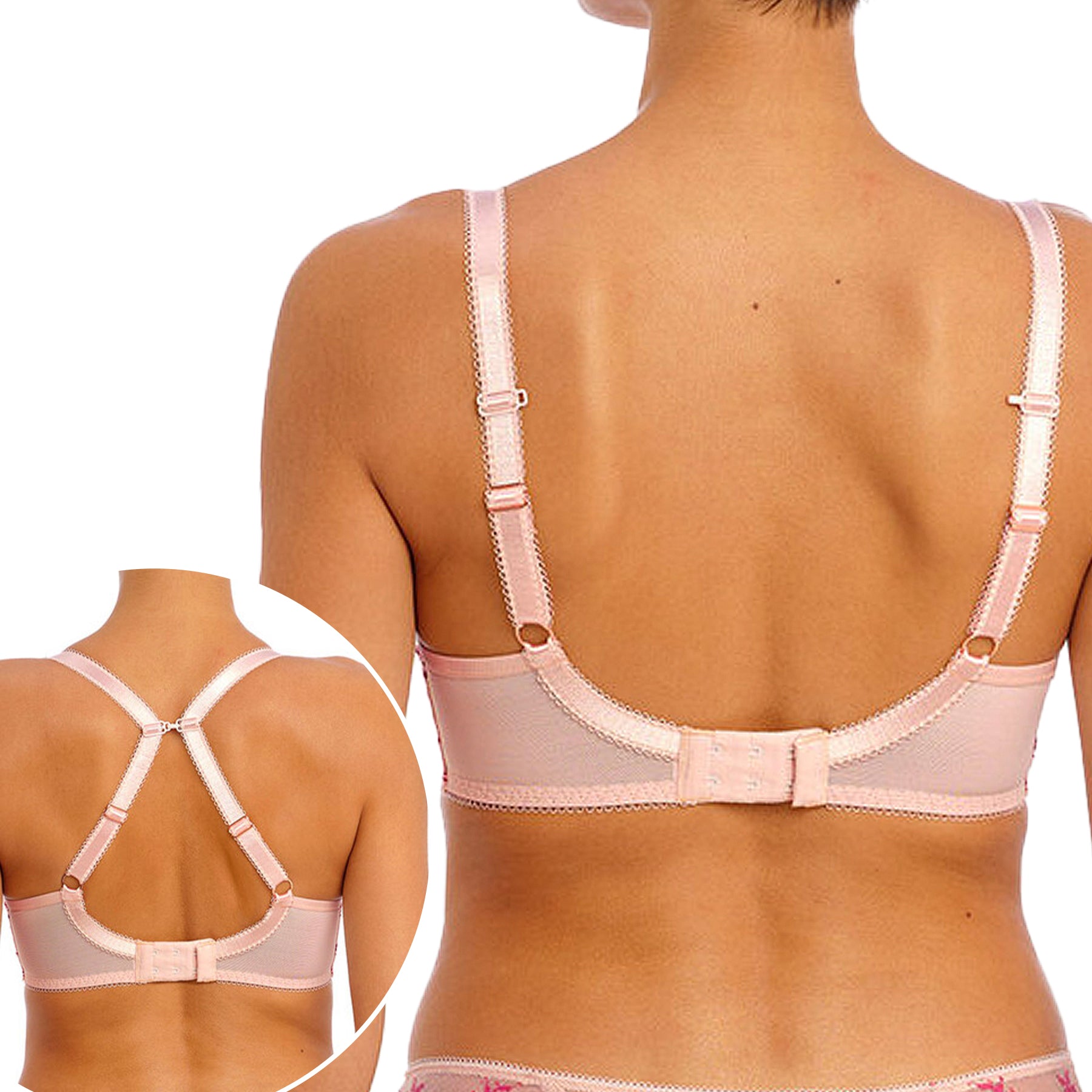 Freya Offbeat Decadence UW Moulded Spacer Bra AA402510 Vintage Rose Back