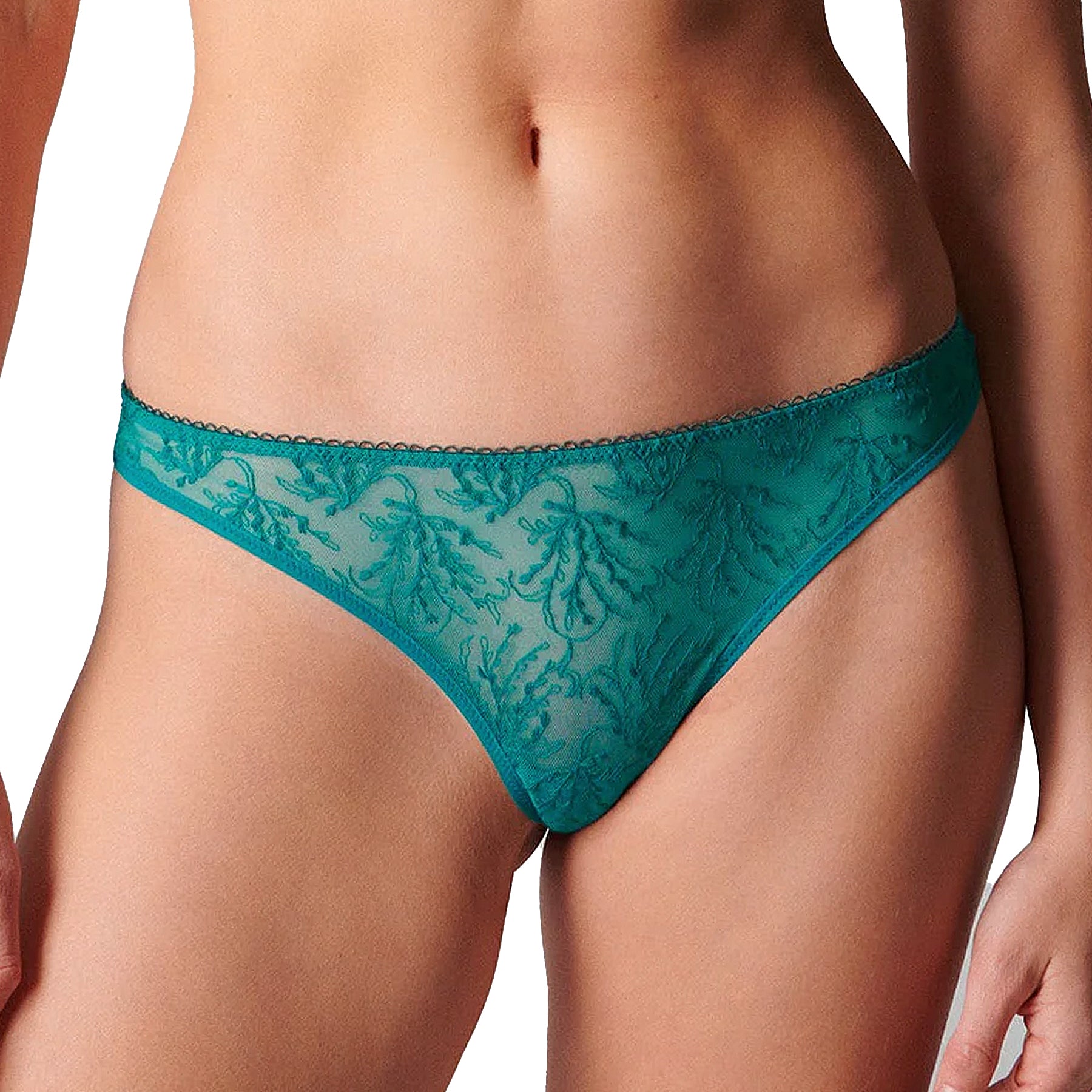 Simone Perele Opaline Tanga 1B2710 - Emerald Green