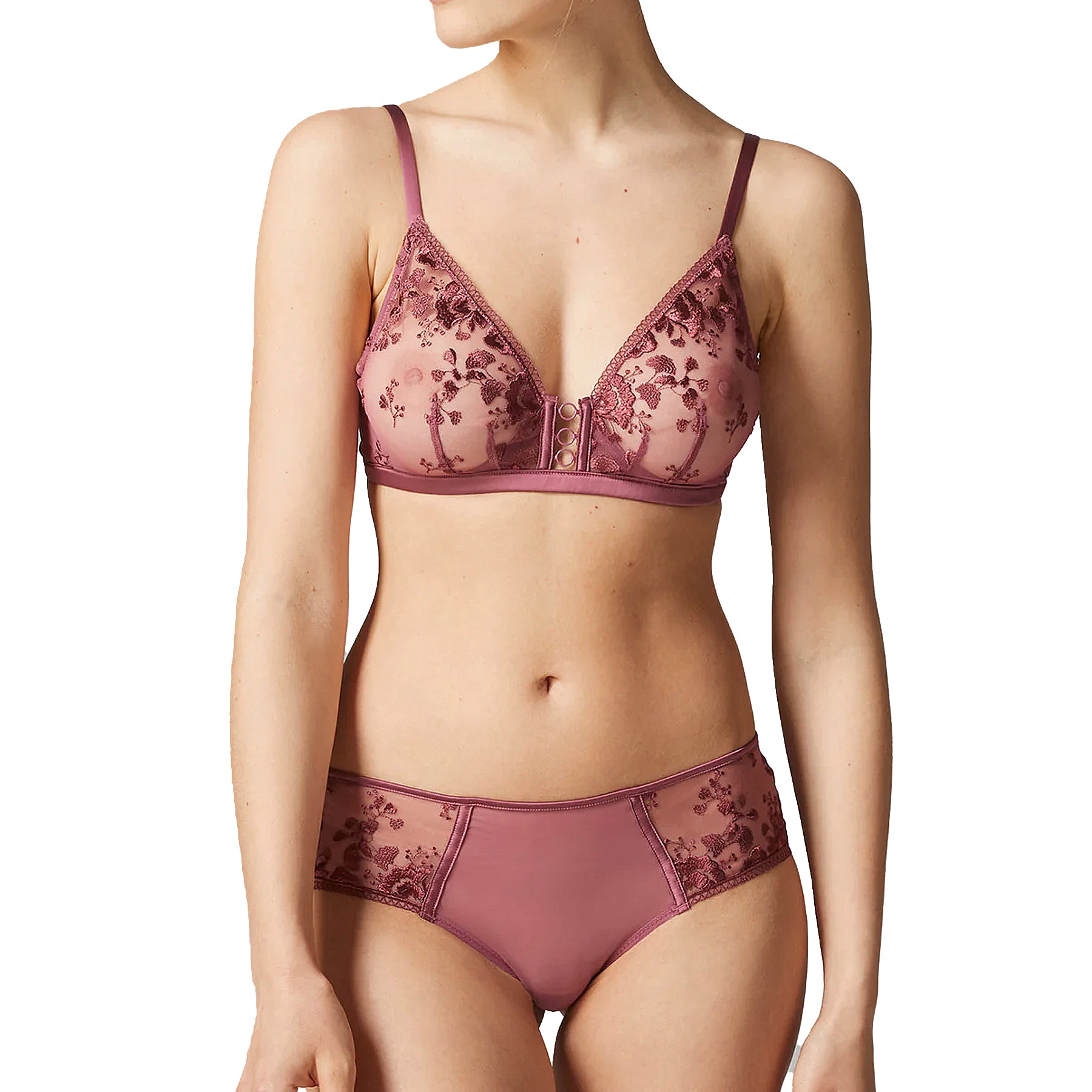 Simone Perele Orphee Boyshort Panty 15S630 Diva Pink Set