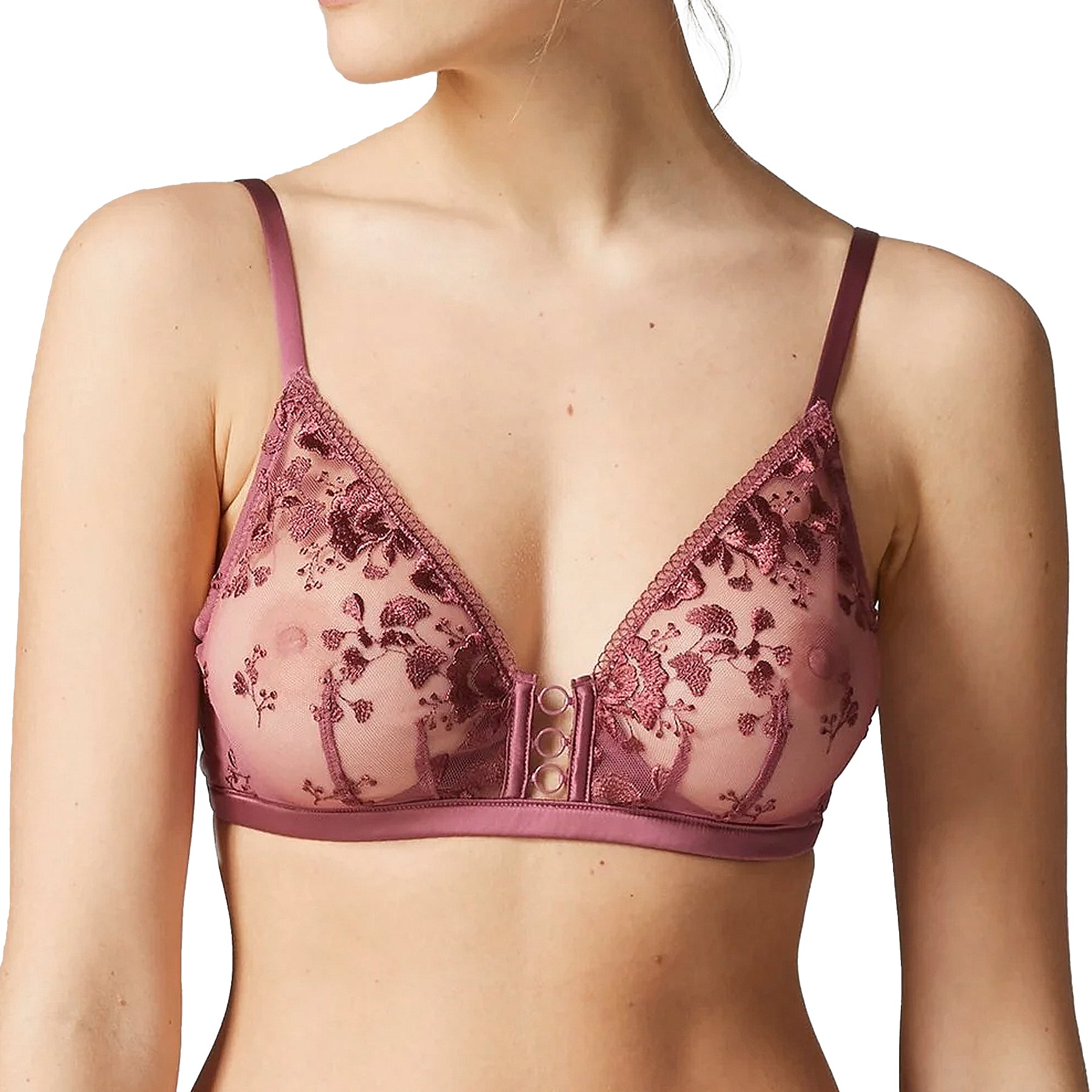 Simone Perele Orphee Plunge Full Cup Underwire Bra 15S319 Diva Pink Front