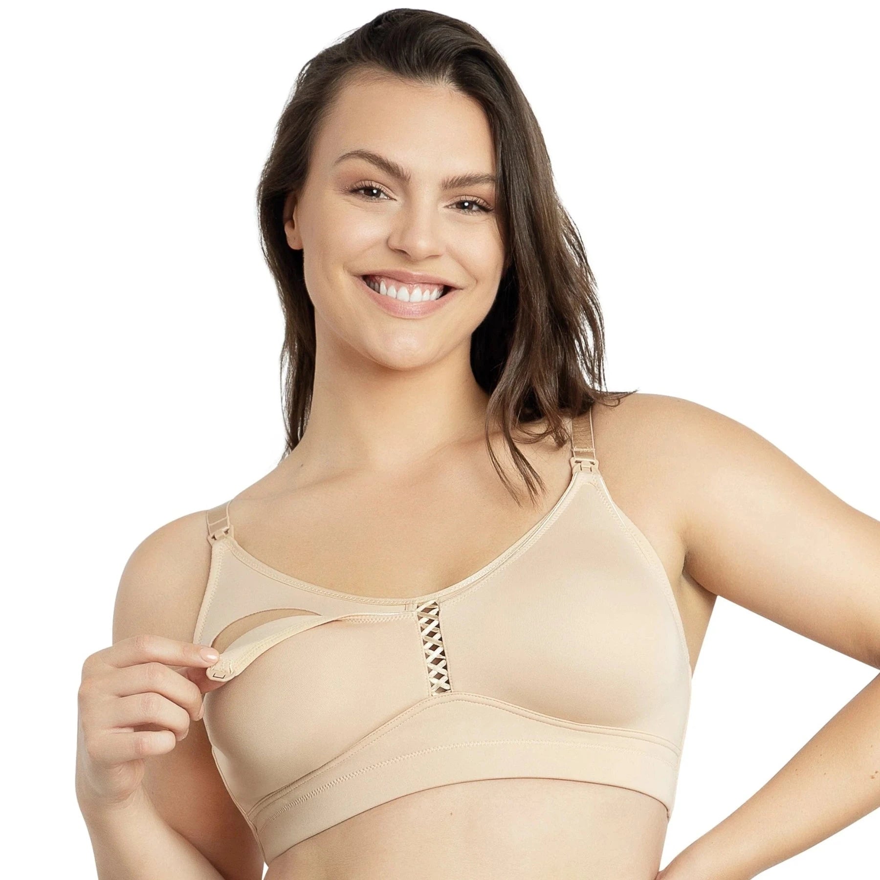 Parfait Erika Seamless Wire-Free Nursing Bra P58611 - Bare