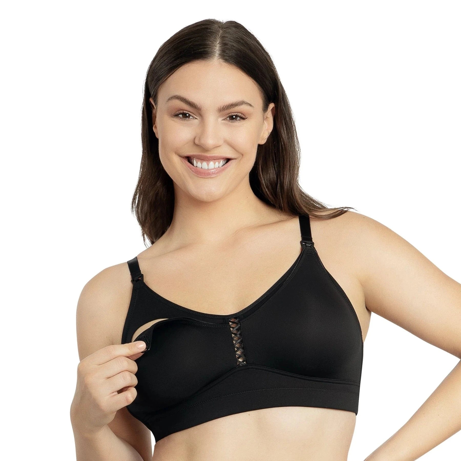 Parfait Erika Seamless Wire-Free Nursing Bra P58611 - Black