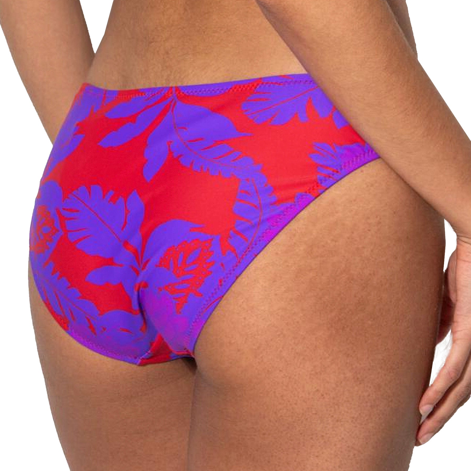 Pour Moi Heatwave Bikini Brief PM86004 Red Purple Back