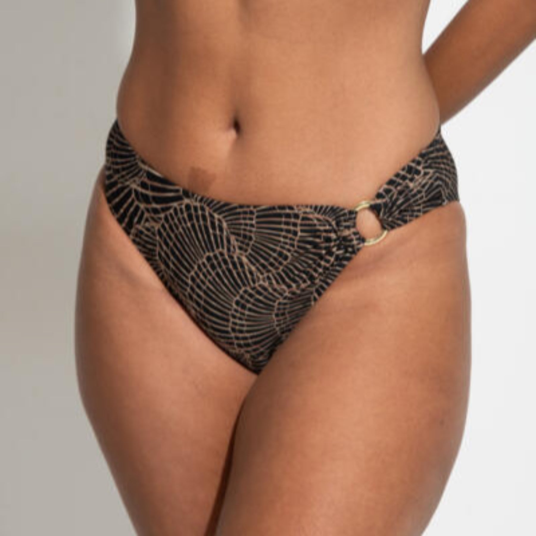 Samoa Ring Detail Brief PM20913 - Black/Gold