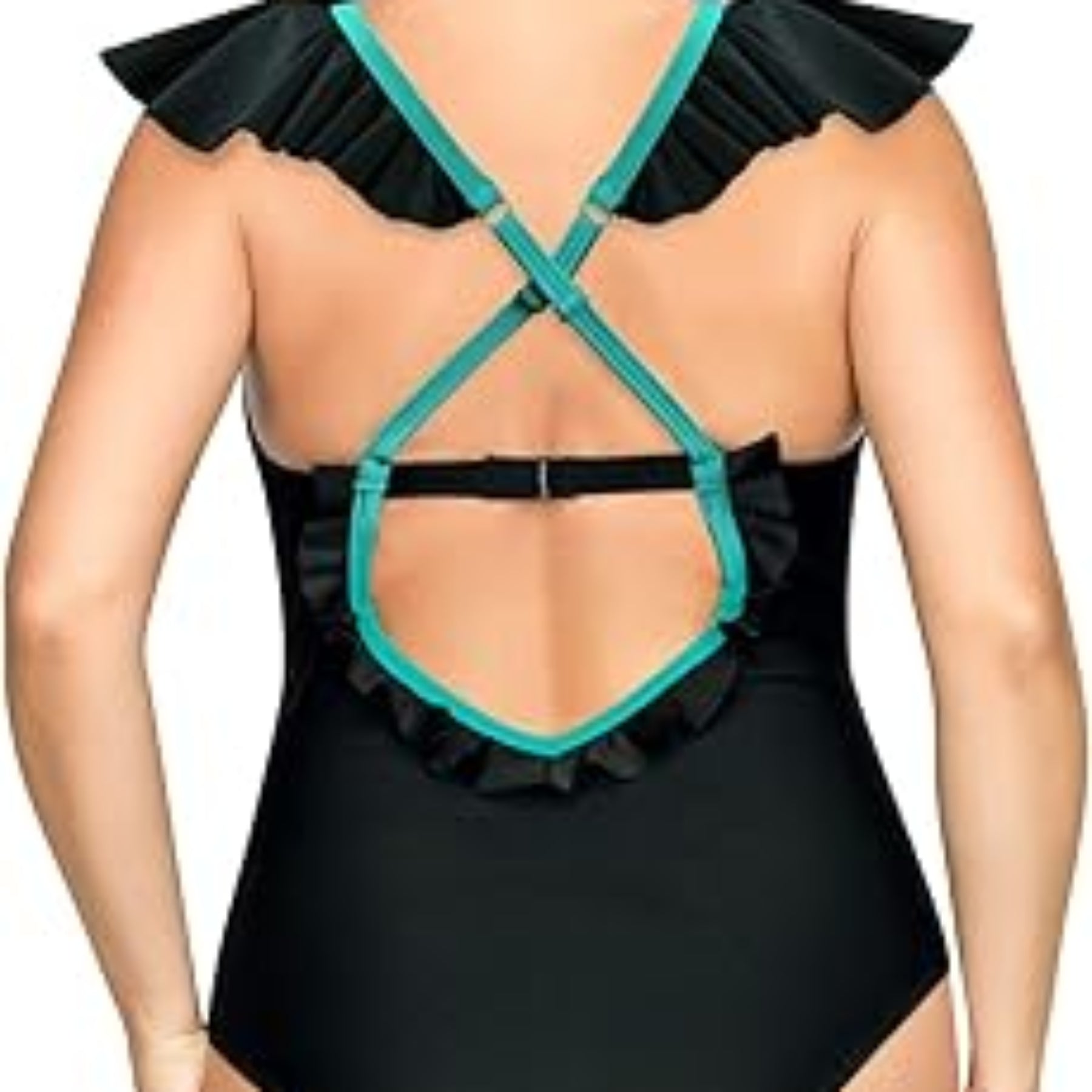 Parfait Farrah One-Piece Swimsuit S8096 - Black/Emerald