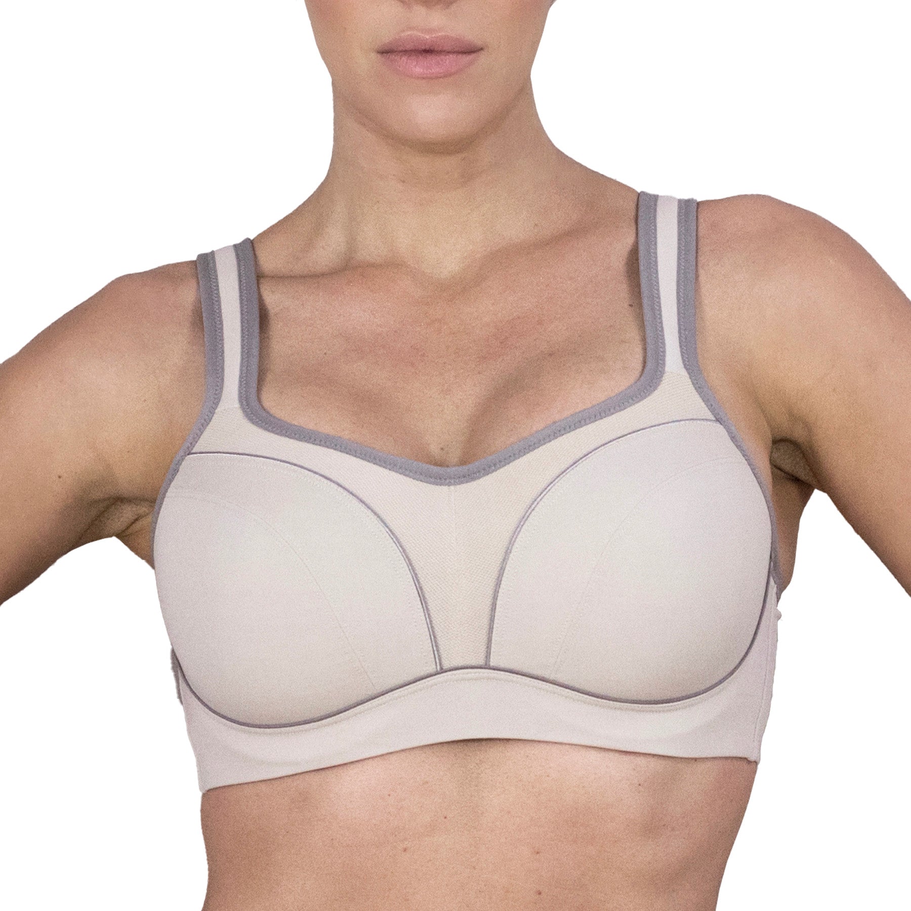 Fit Fully Yours Pauline Wire Sports Bra B9660 Fawn Dark Taupe