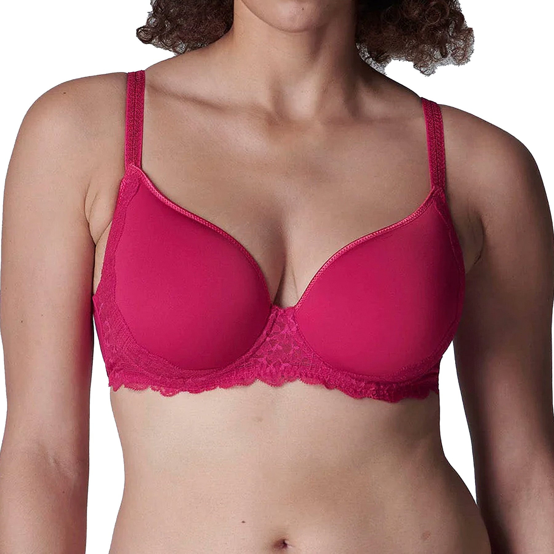 Simone Perele Reve 3D Plunge Bra 12Z316 Cranberry Front