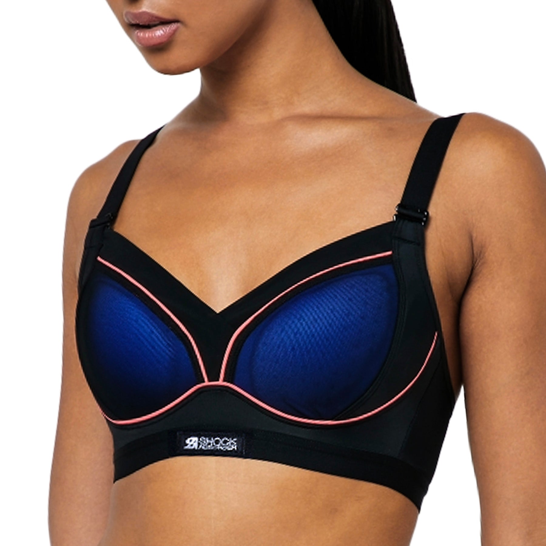 Shock Absorber Active Shaped Push Up Support Sports Bra S03Z6 Black Neon