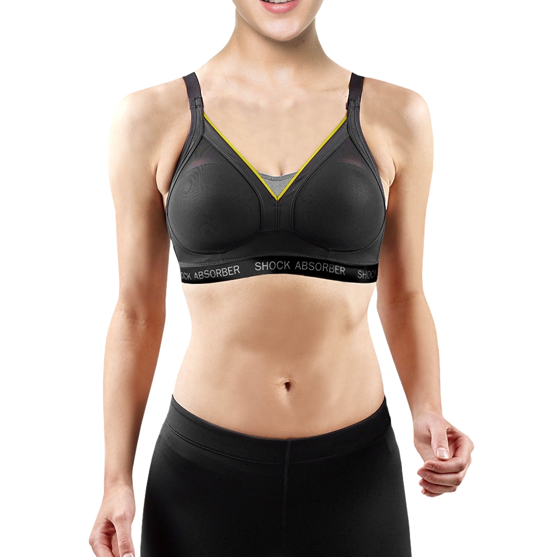 Shock Absorber Active Shaper Padded Support Sports Bra S015F/U10015 Slate Grey Set