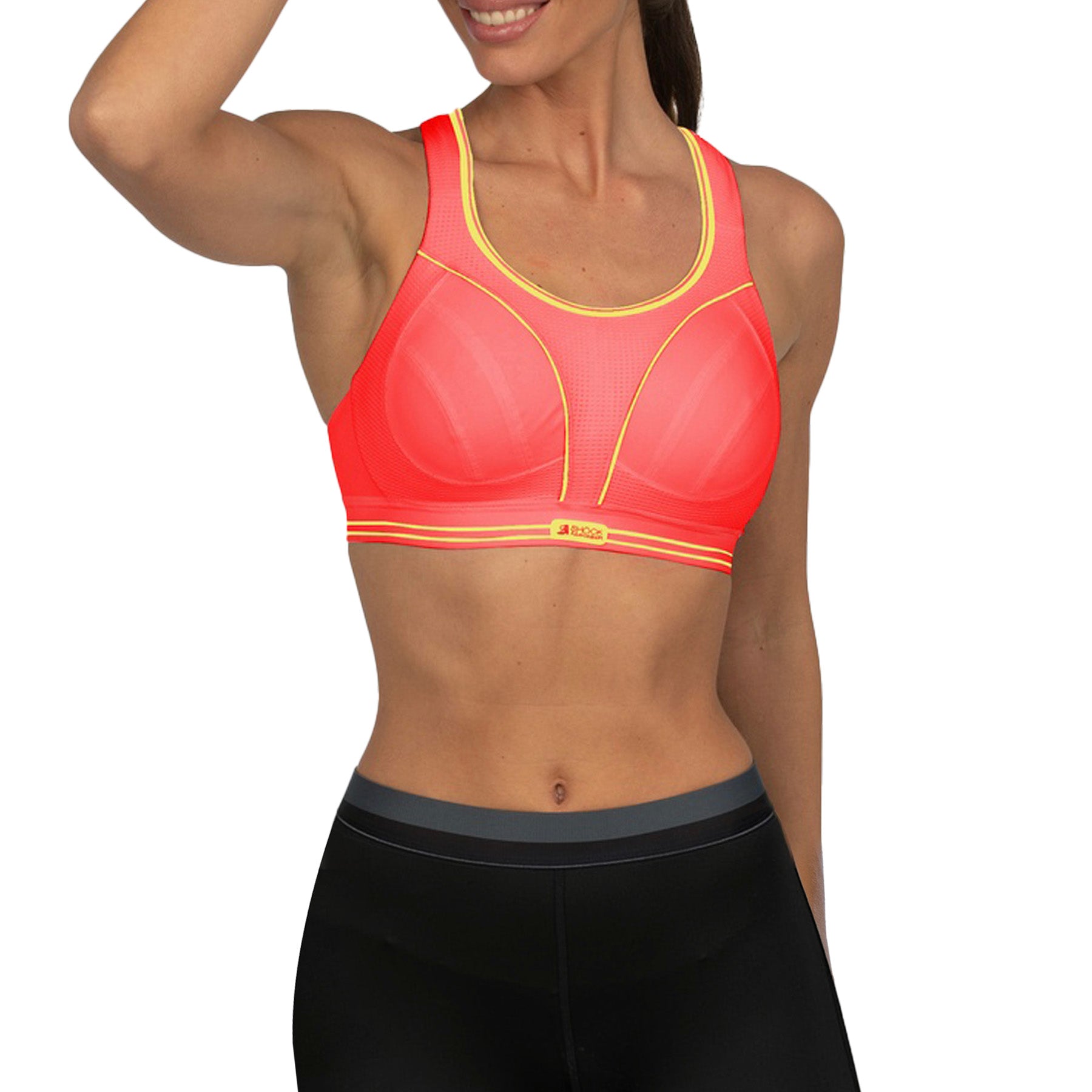Shock Absorber Ultimate Run Bra S5044/U10046 Neon Coral/Yellow Set