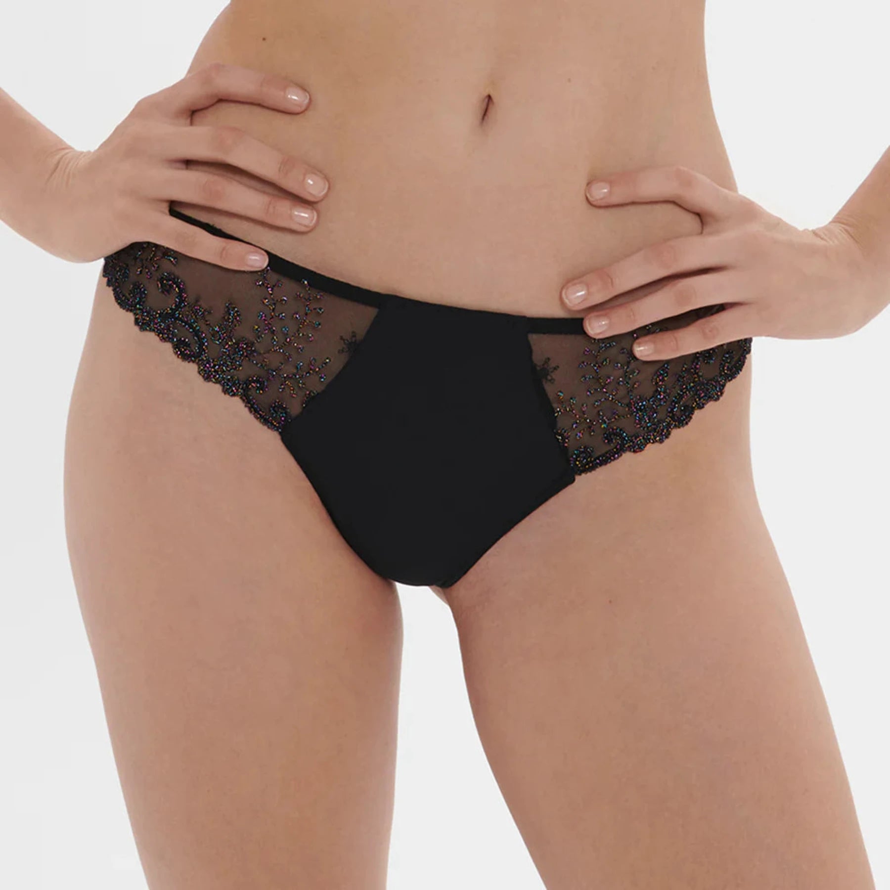 Simone Perele Delice Thong 12X700 - Gem Black